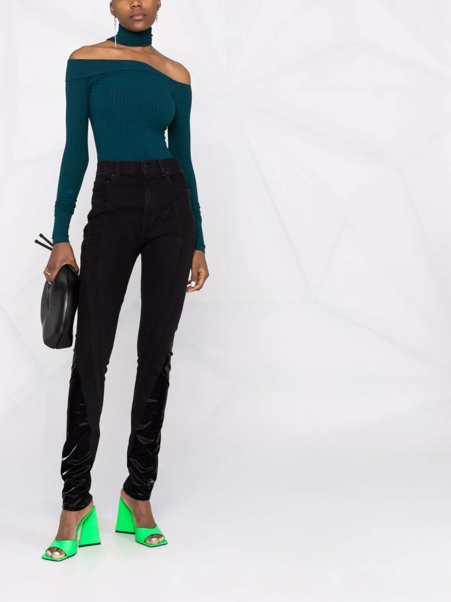 slim-fit biker jeans