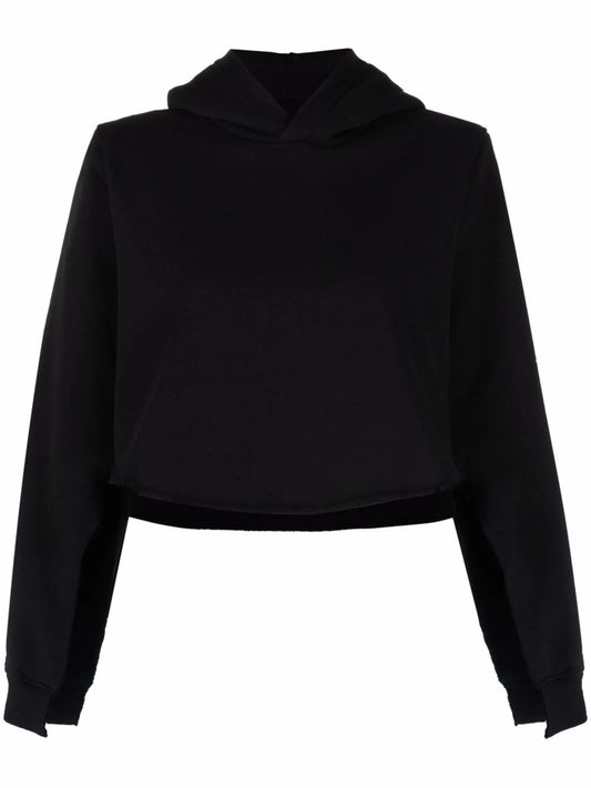 cut-out sleeve hoodie