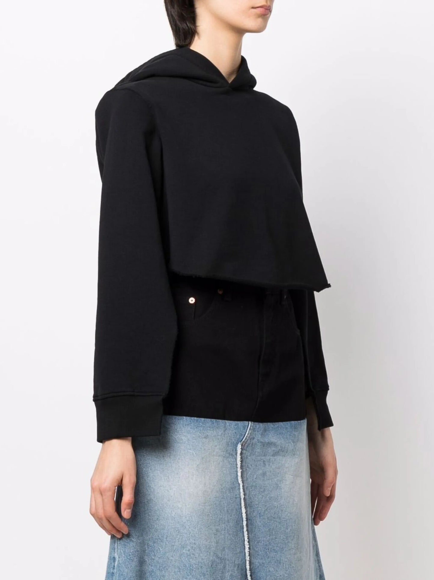 cut-out sleeve hoodie