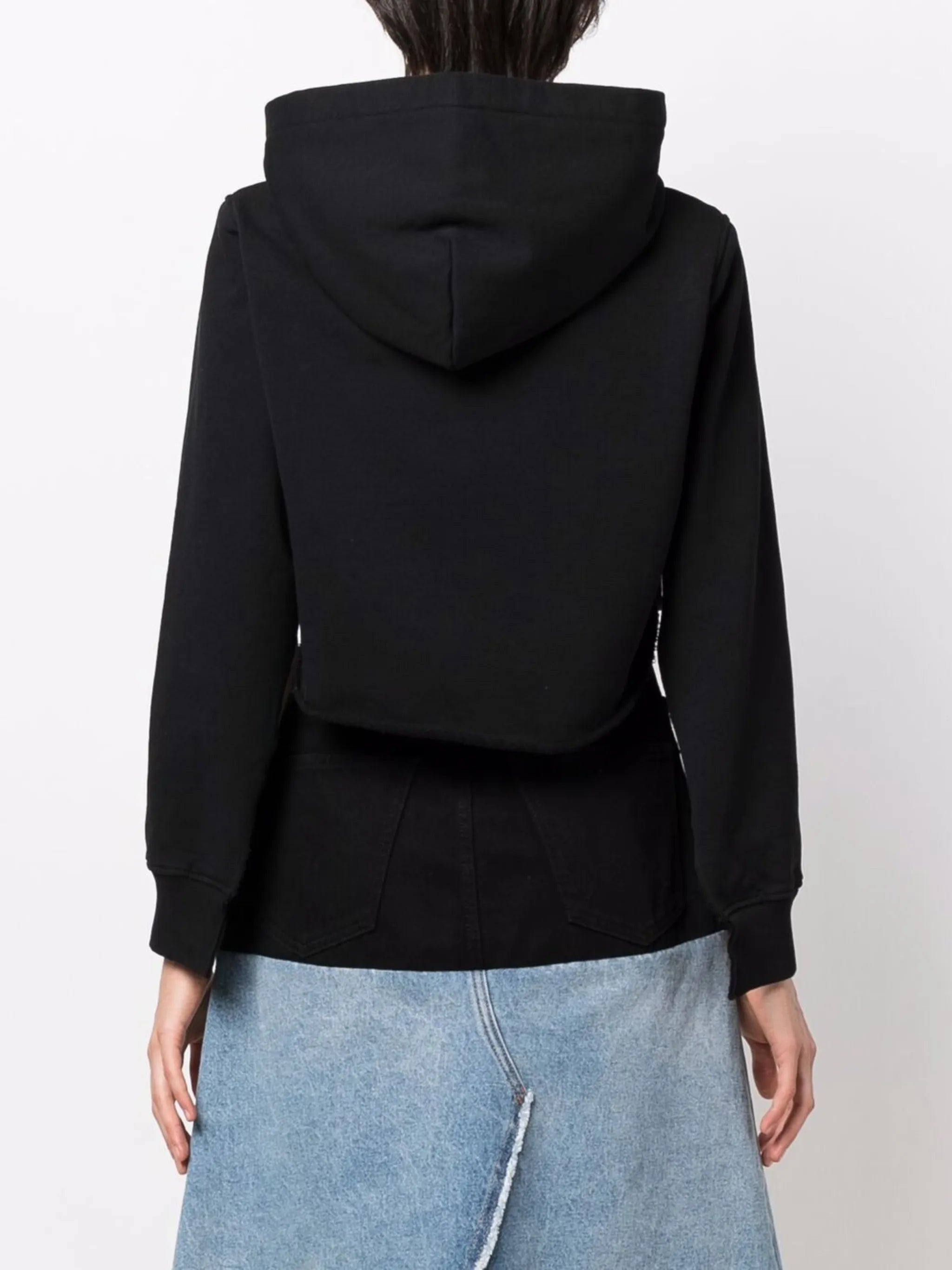 cut-out sleeve hoodie