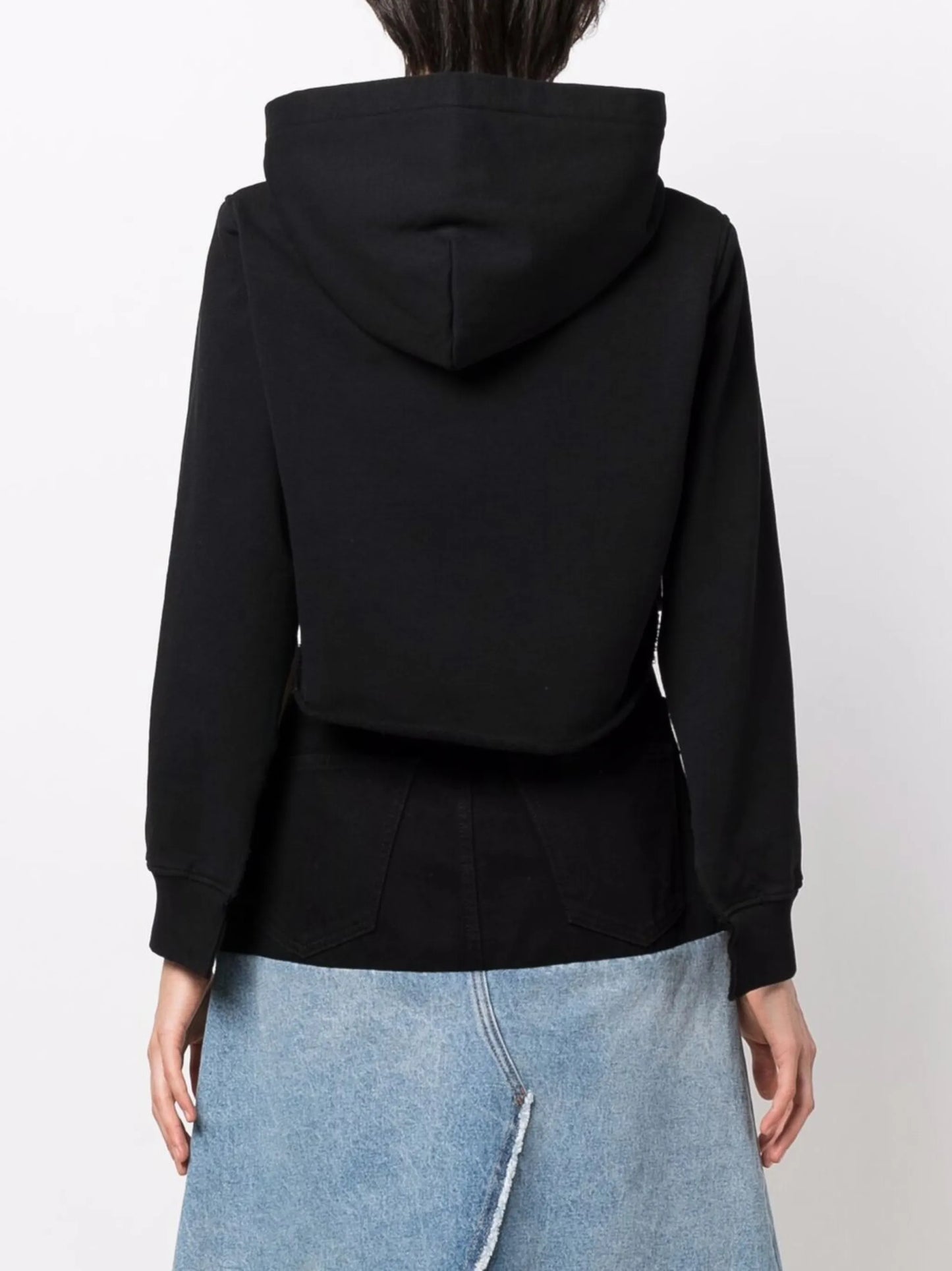 cut-out sleeve hoodie
