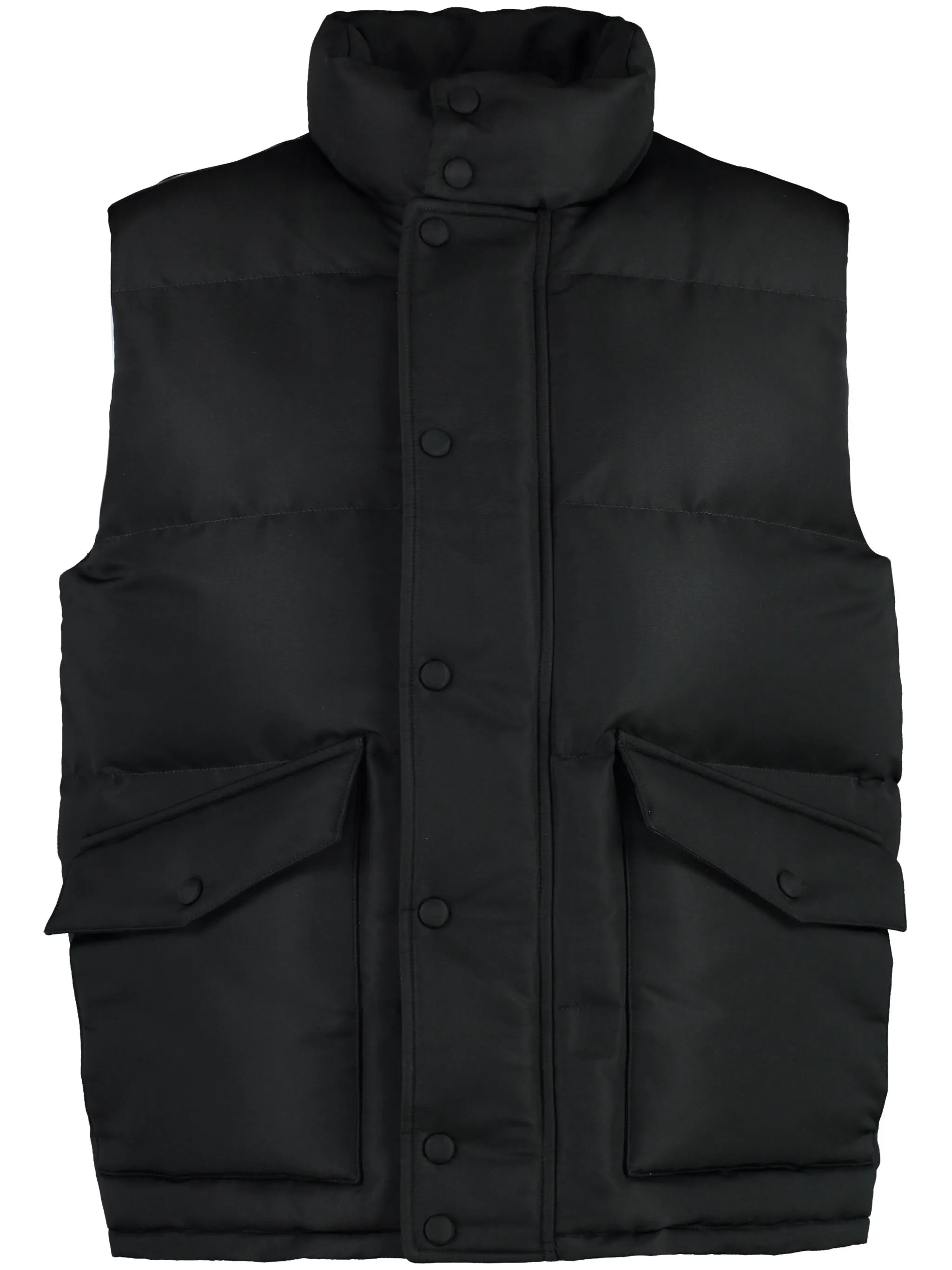 graffiti-print padded gilet