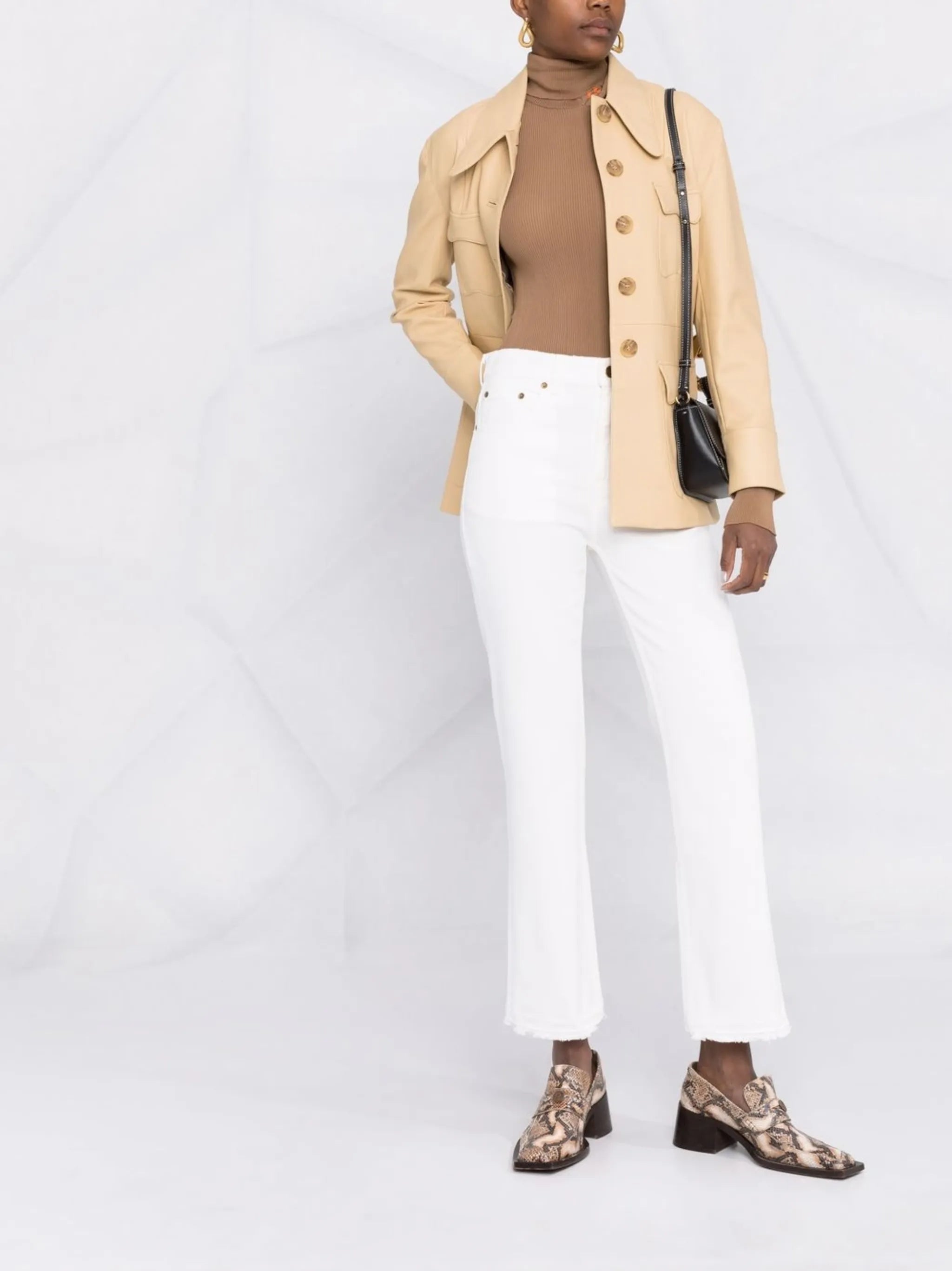 straight-leg jeans