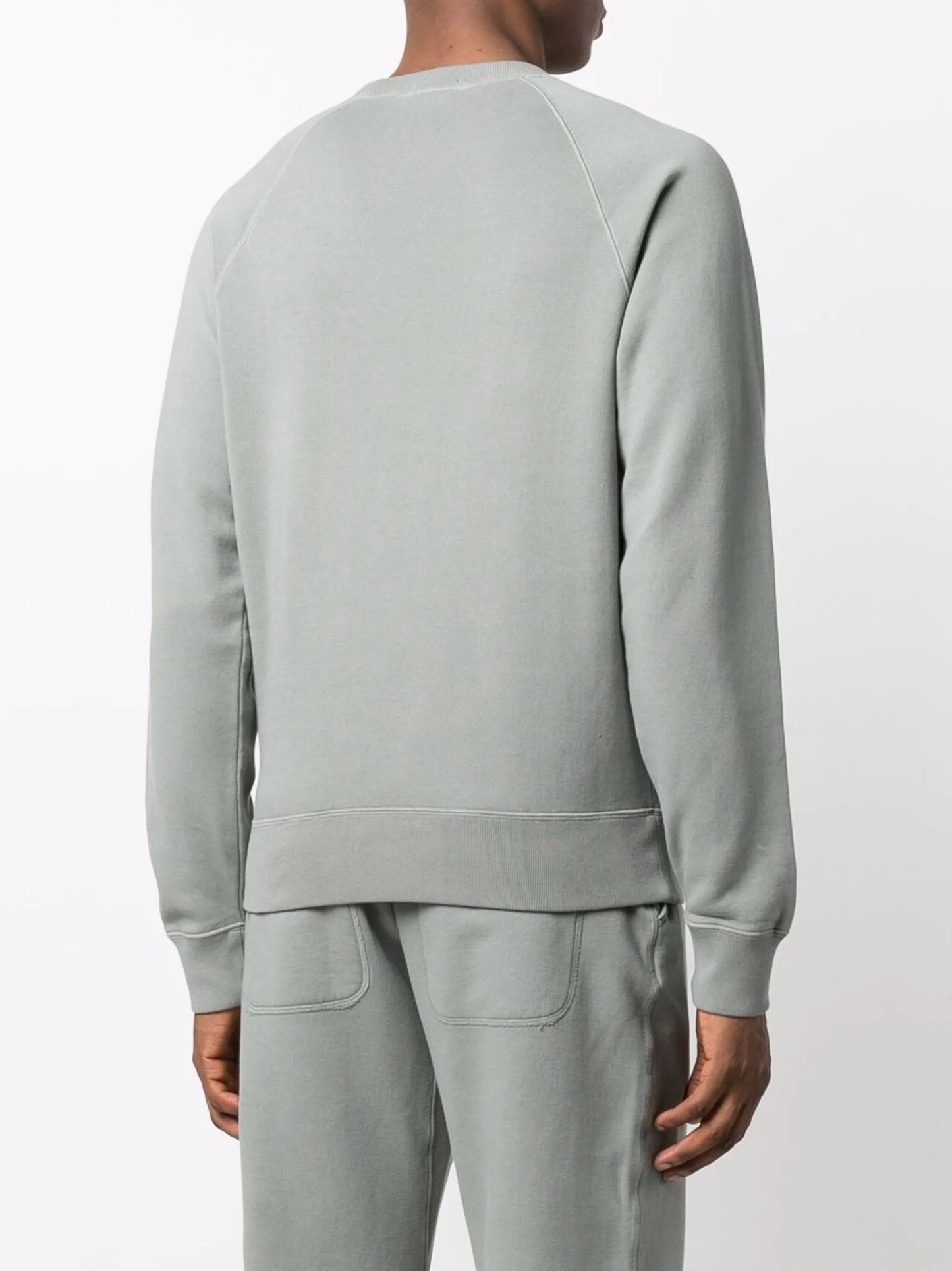 round-neck cotton sweatshirt
