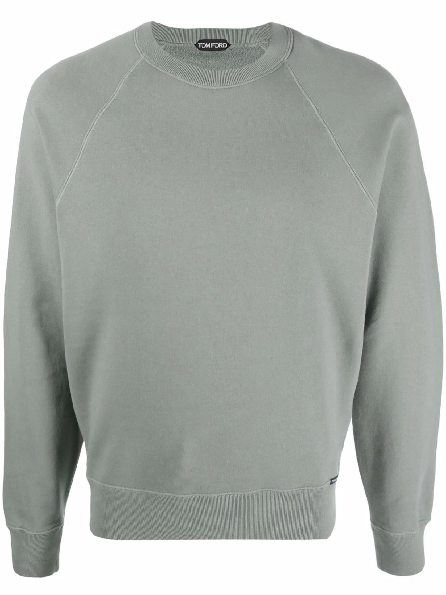 round-neck cotton sweatshirt