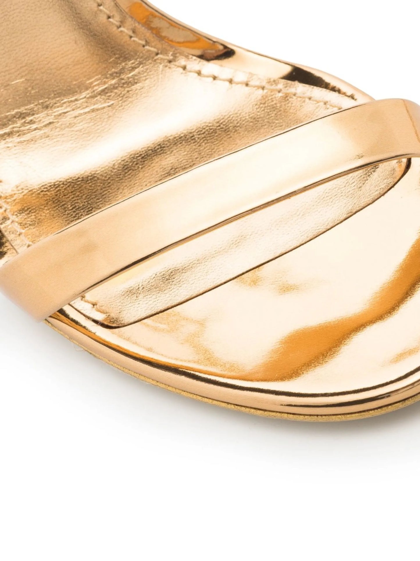 Keira 105mm metallic-effect sandals