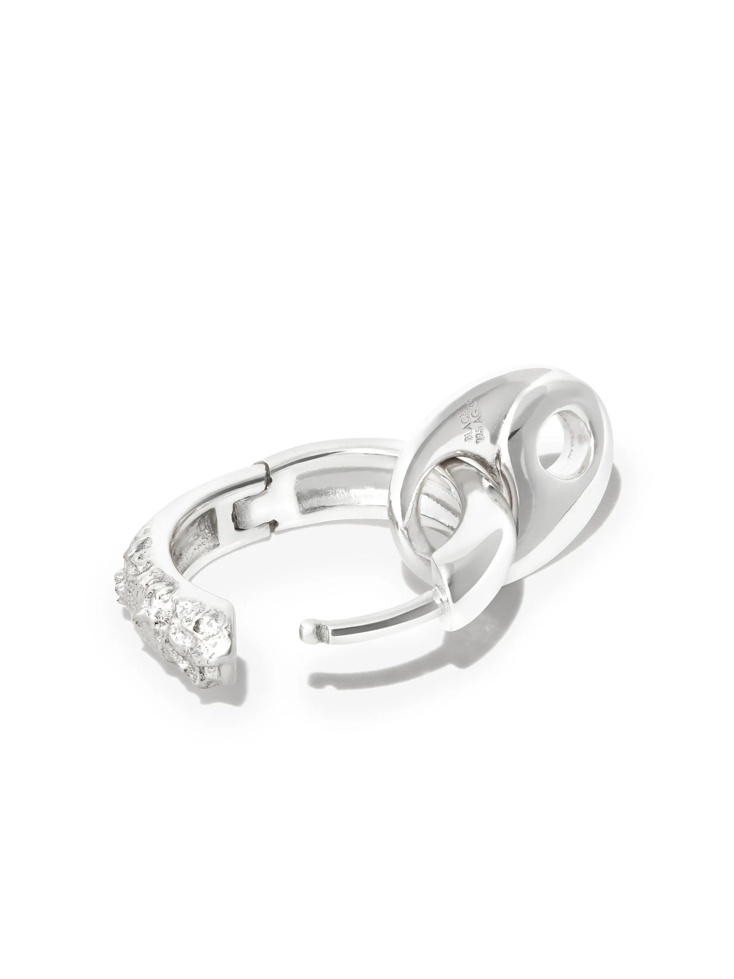 Sienna huggie hoop charm earring