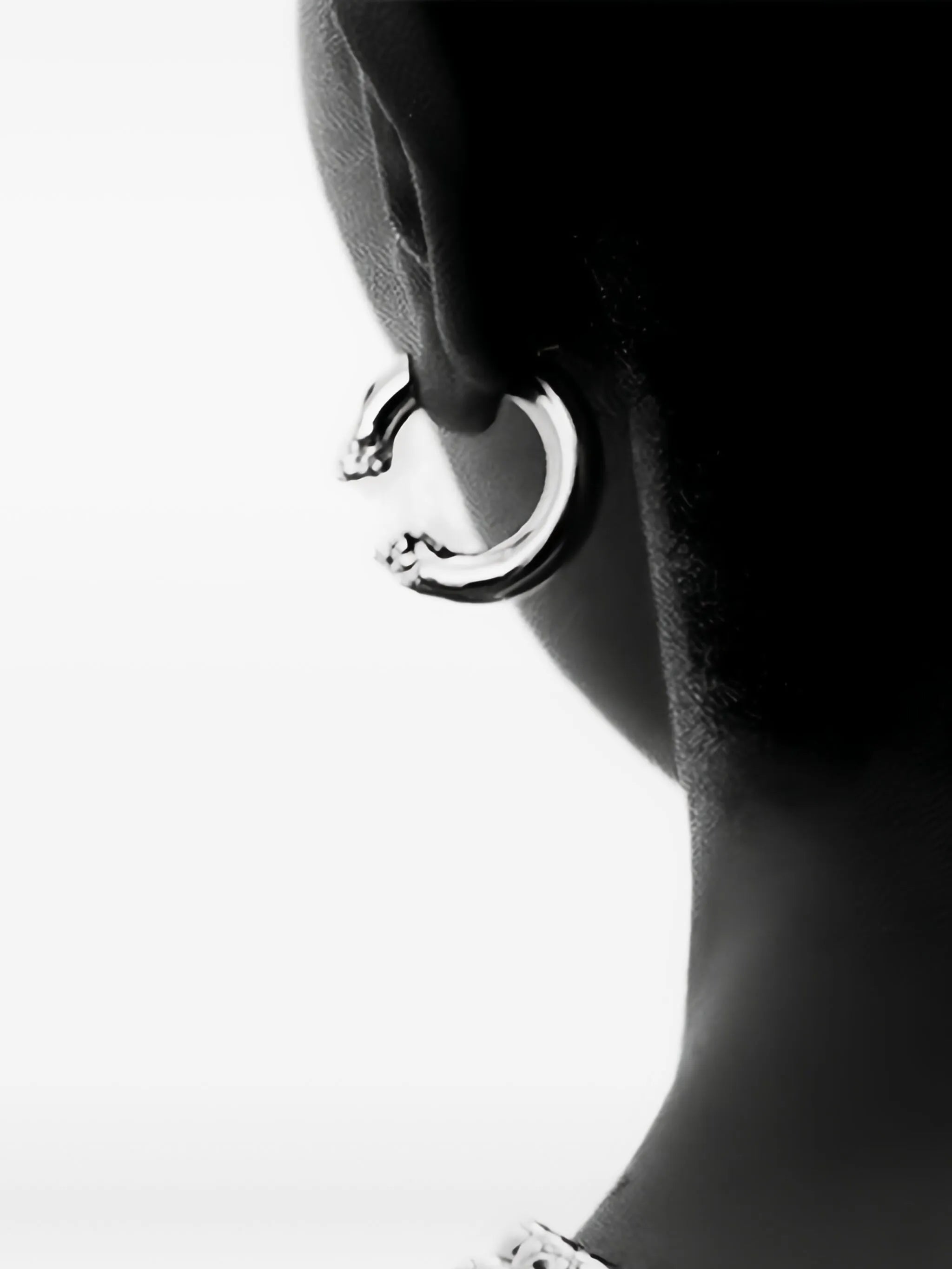 half hoop huggie earring