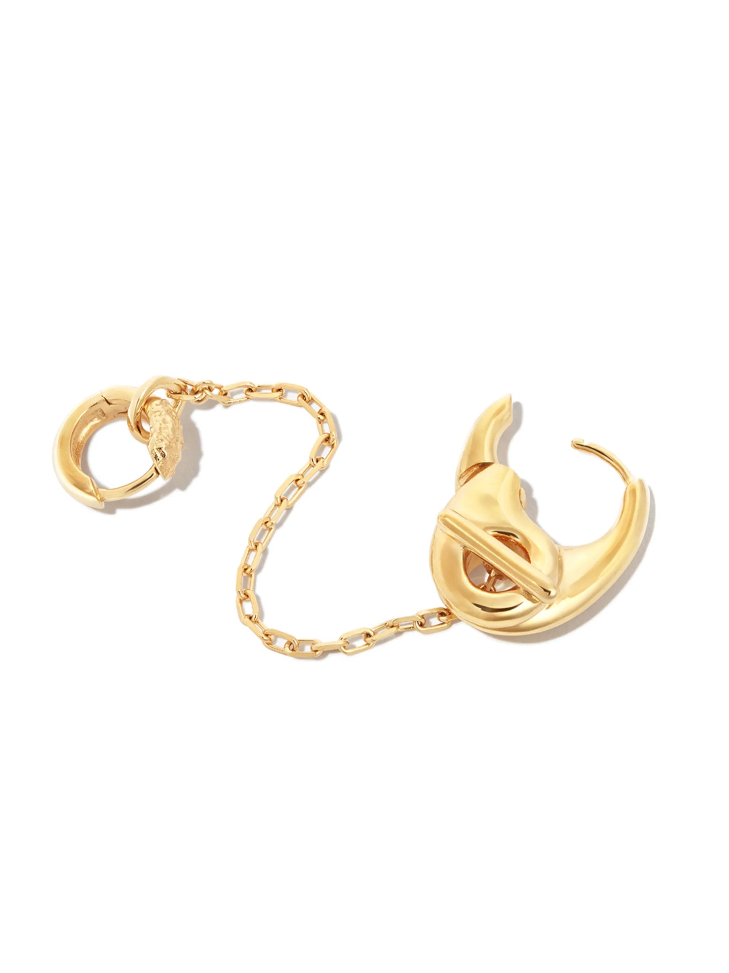 Sana double huggie earring