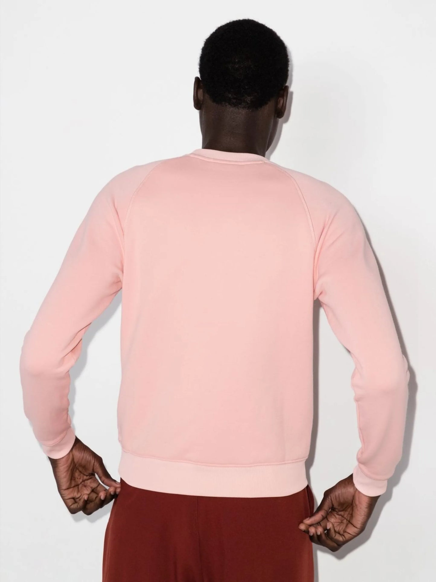 crew-neck raglan sweatshirt