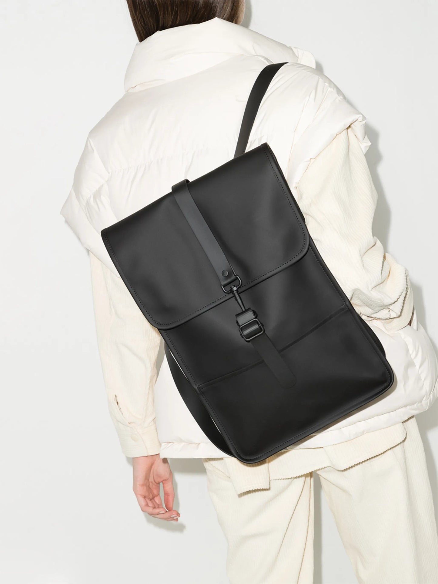 faux-leather mini backpack