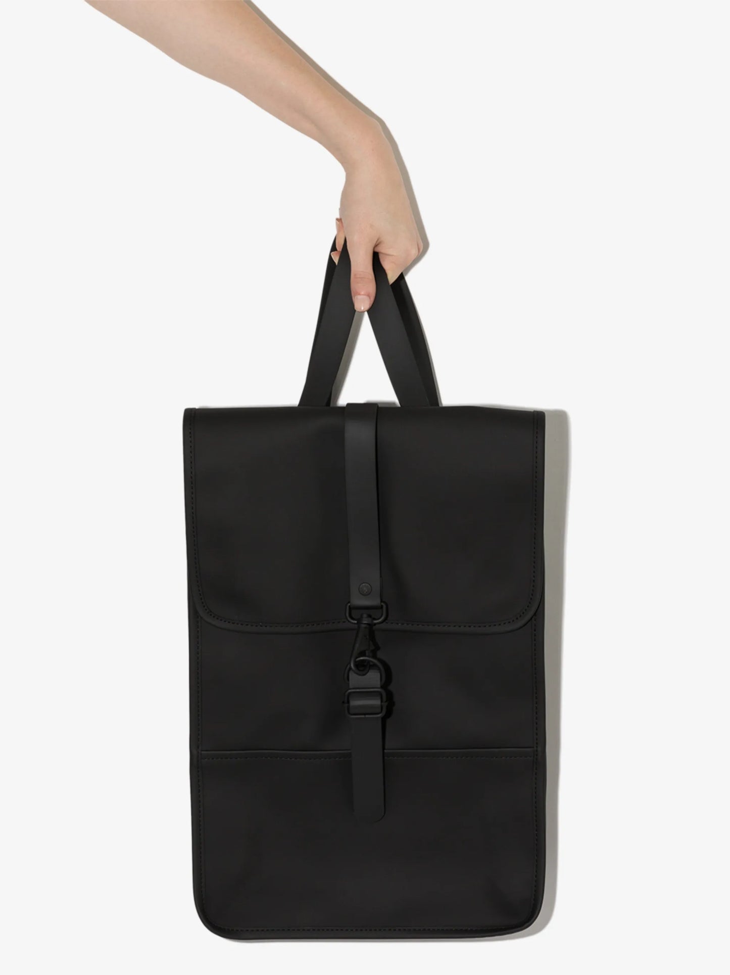 faux-leather mini backpack
