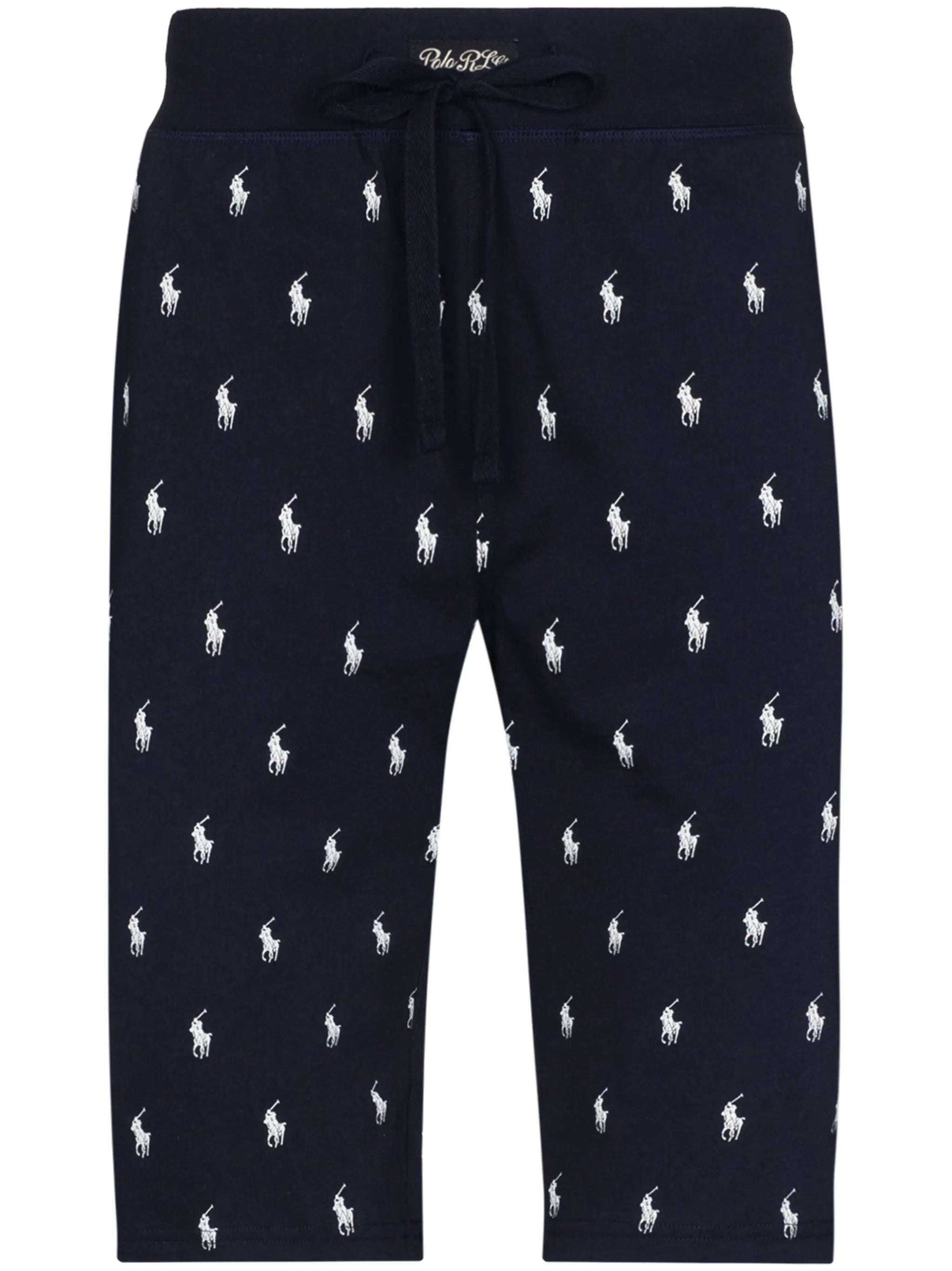 logo print pajama shorts