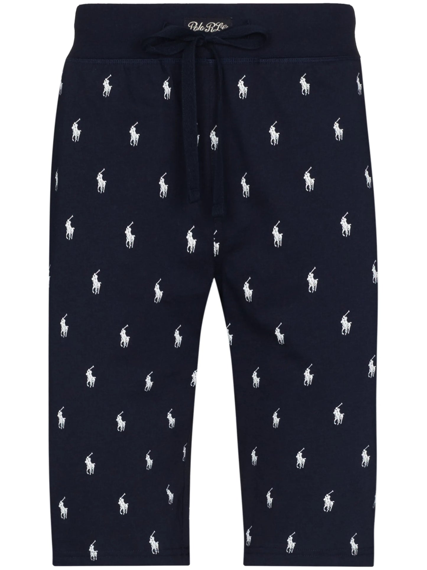 logo print pajama shorts