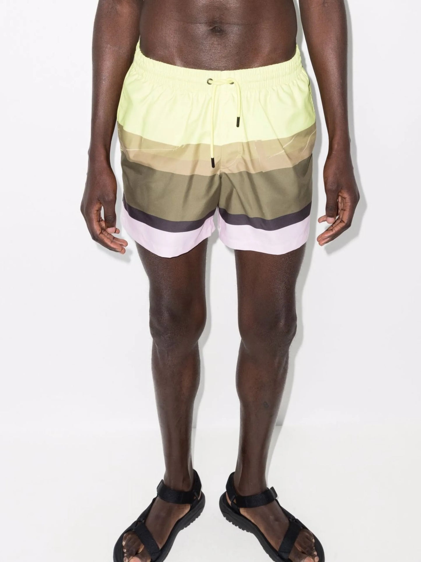 Phibbs colour-block swim shorts