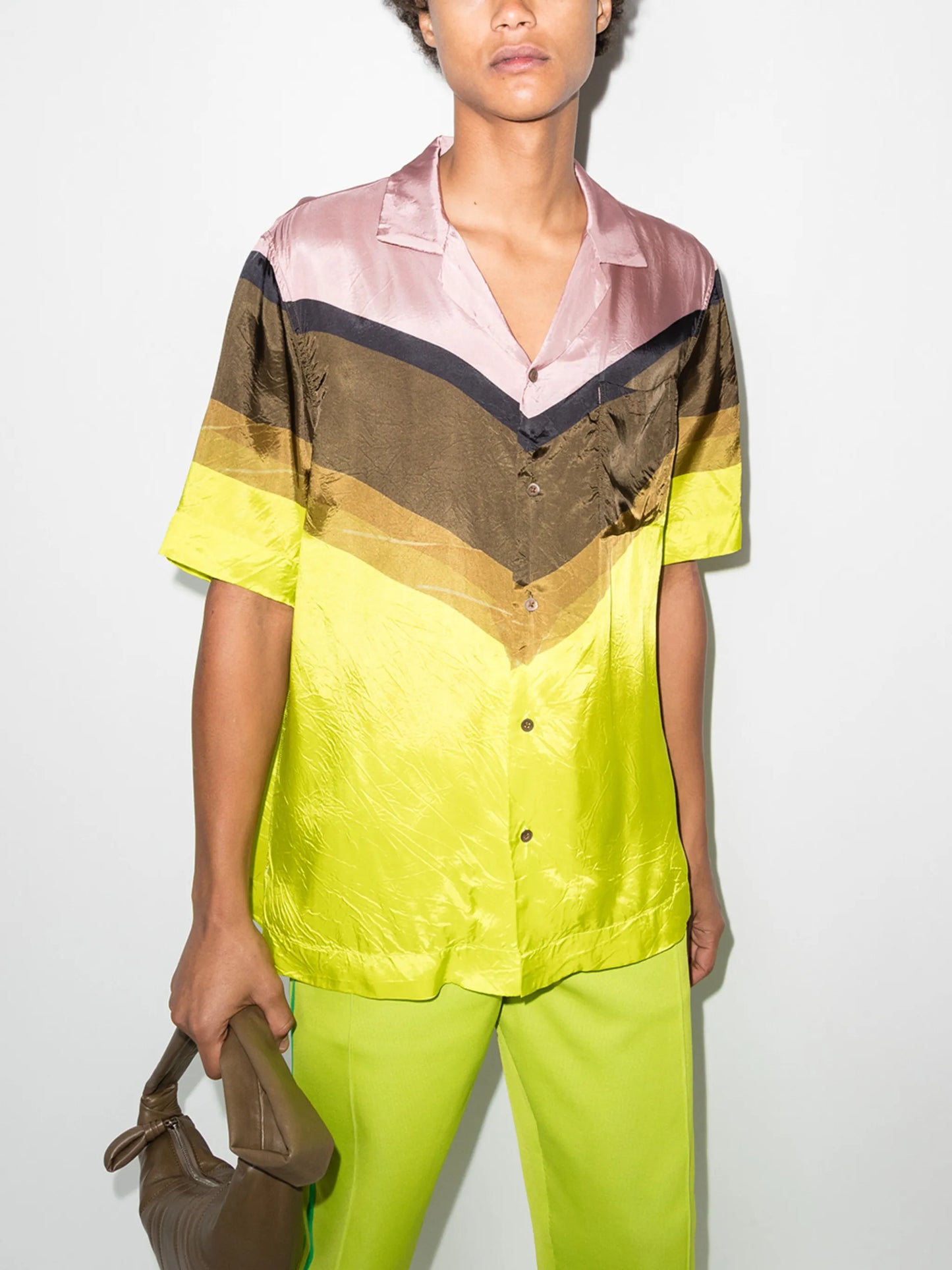 Carltone striped short-sleeve shirt