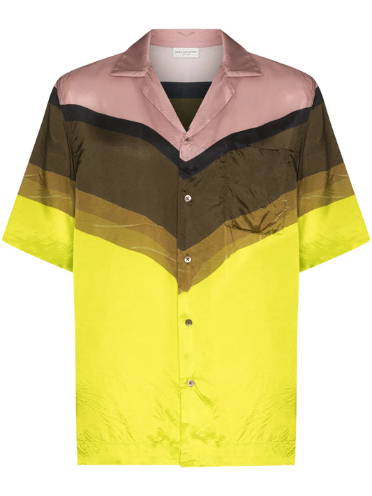 Carltone striped short-sleeve shirt