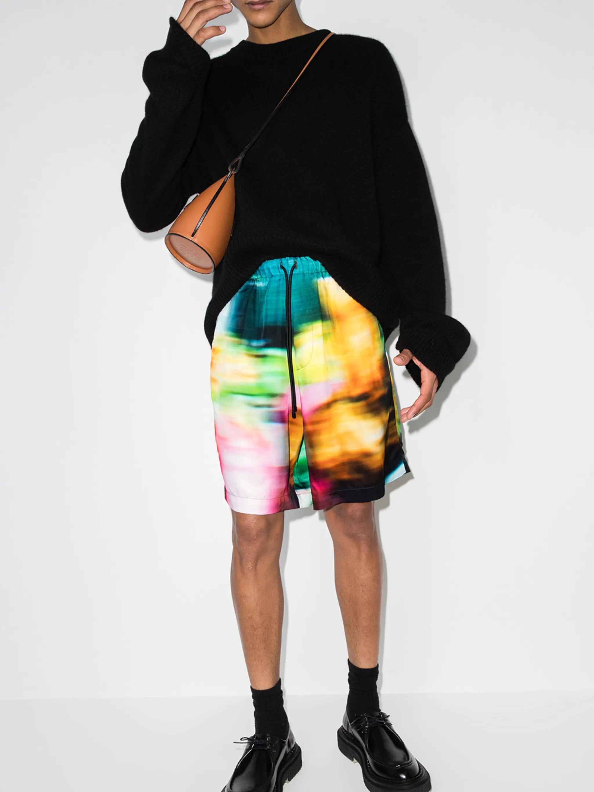 Piperi abstract-print shorts