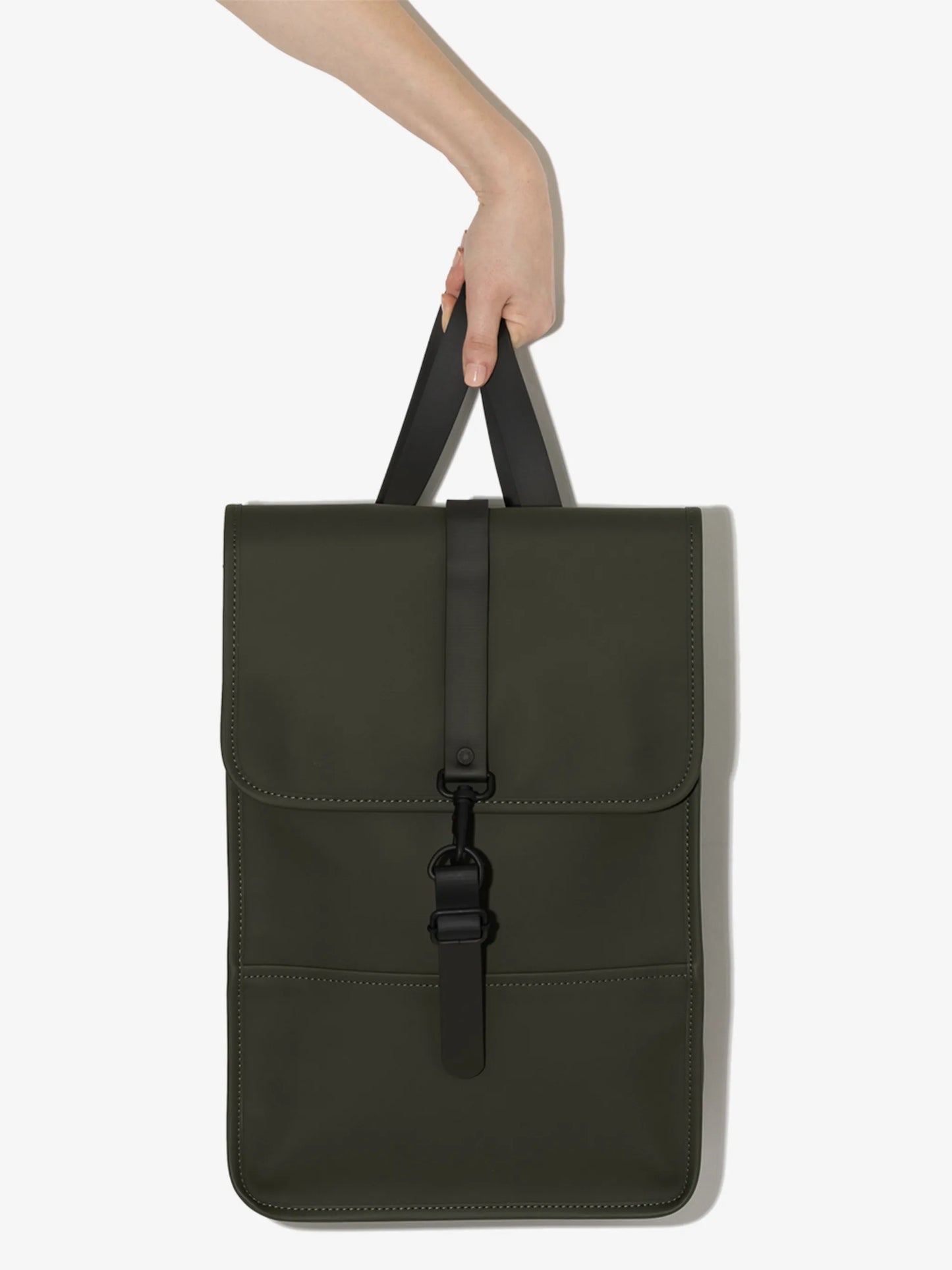 faux-leather mini backpack