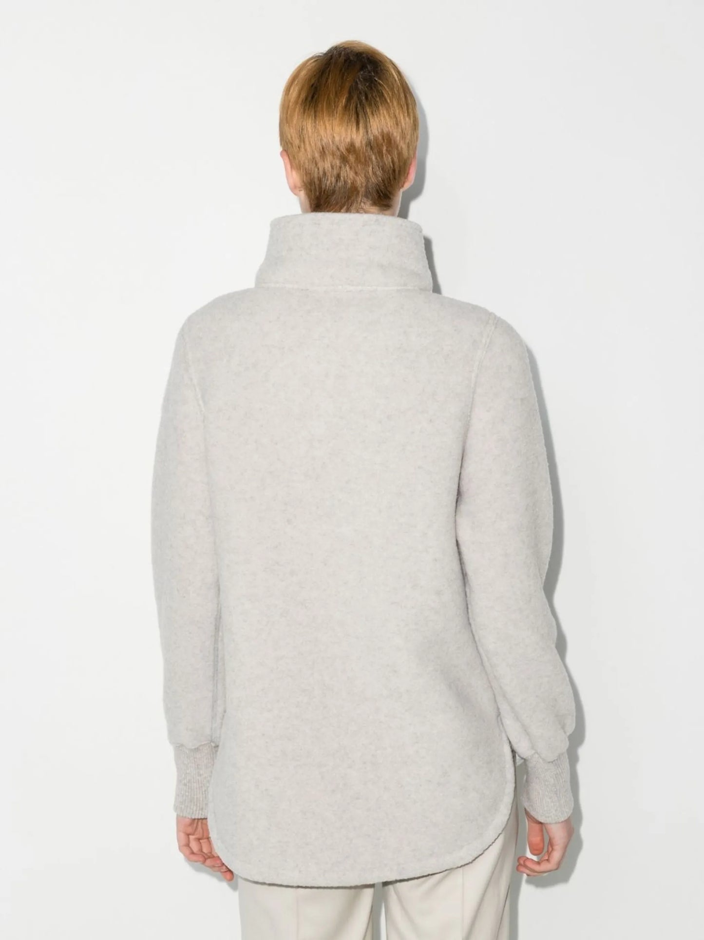 half-zip fleece sweater