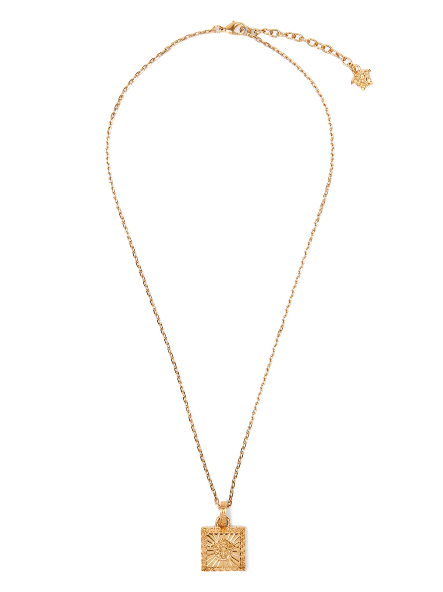 square Medusa pendant necklace
