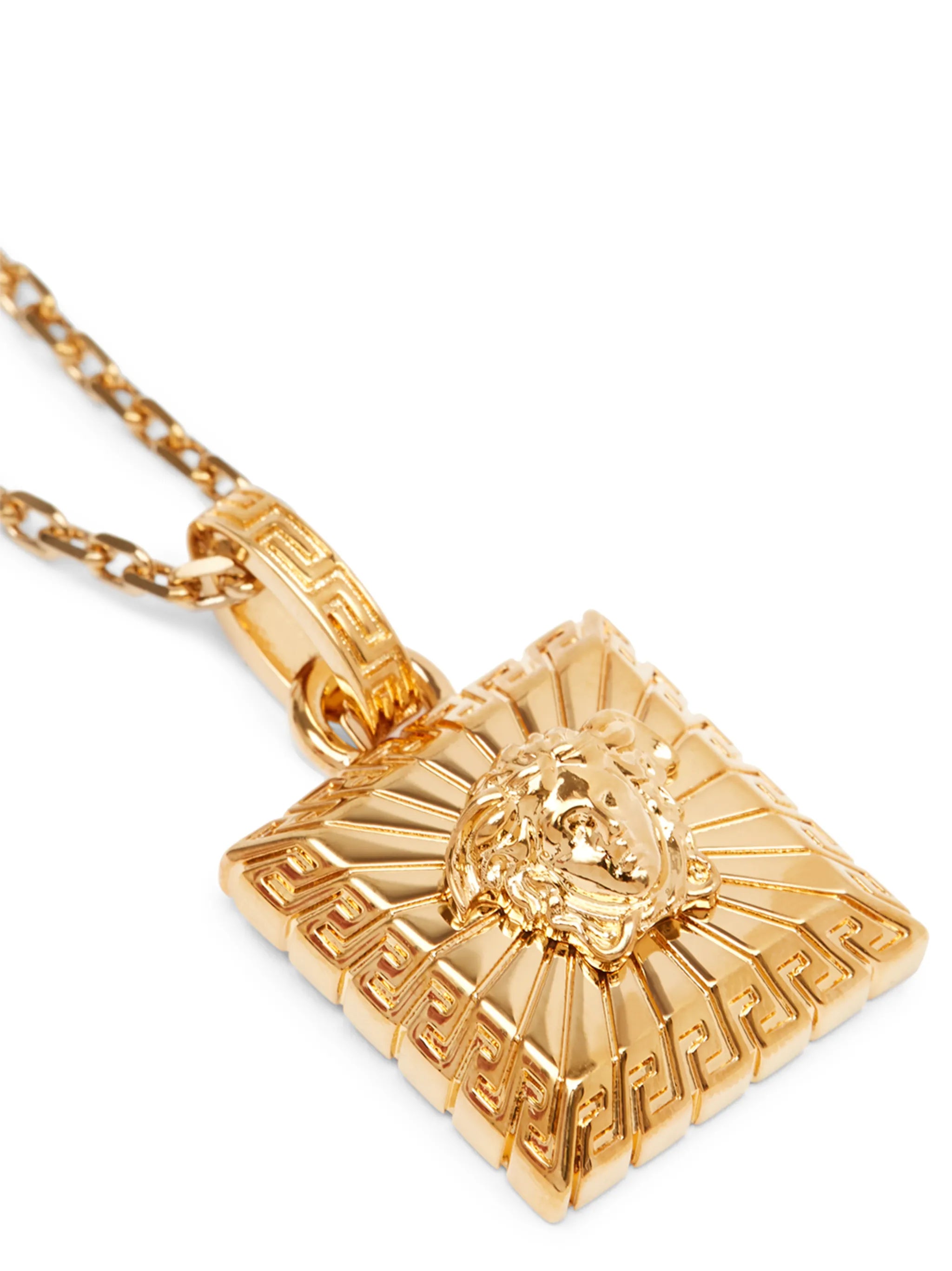 square Medusa pendant necklace