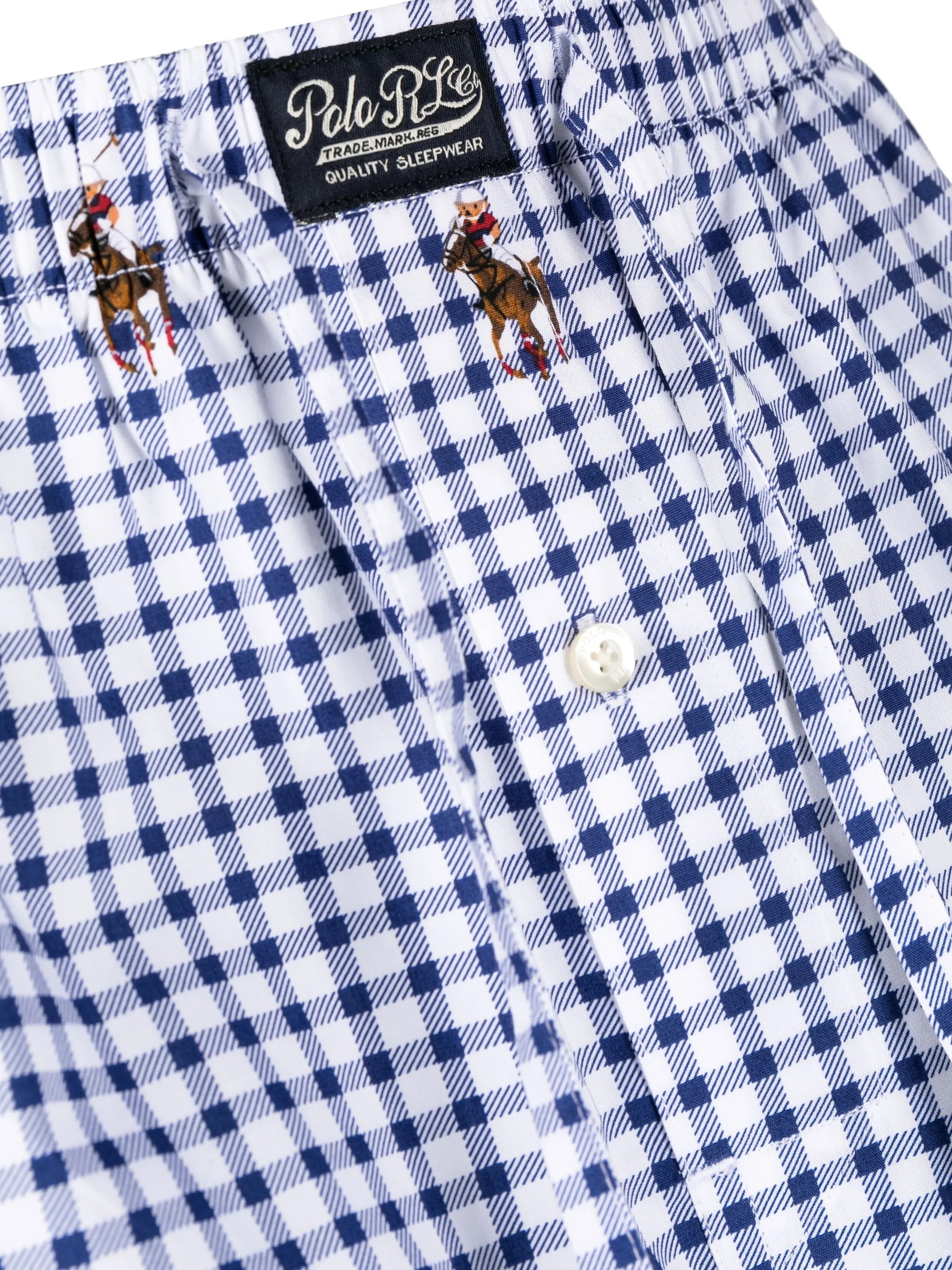 Polo Pony check-pattern pajamas