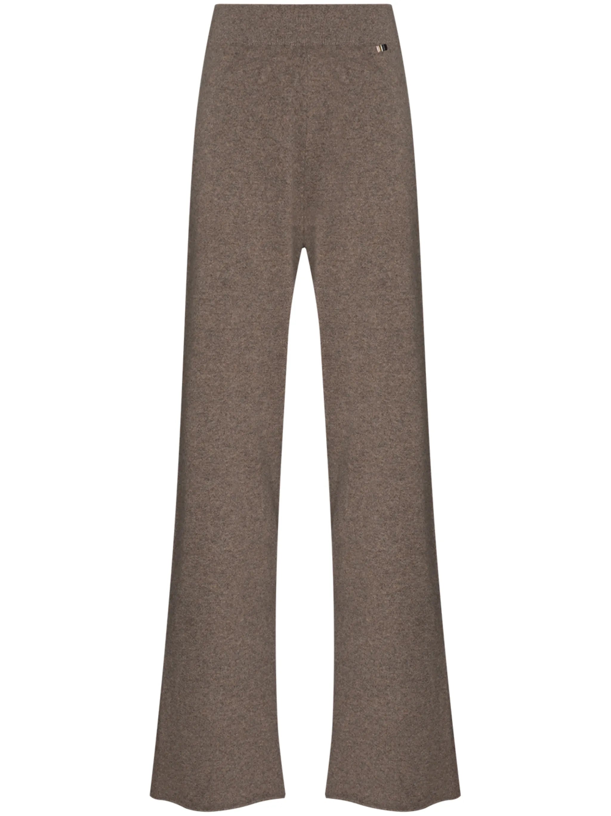 wide-leg knitted trousers