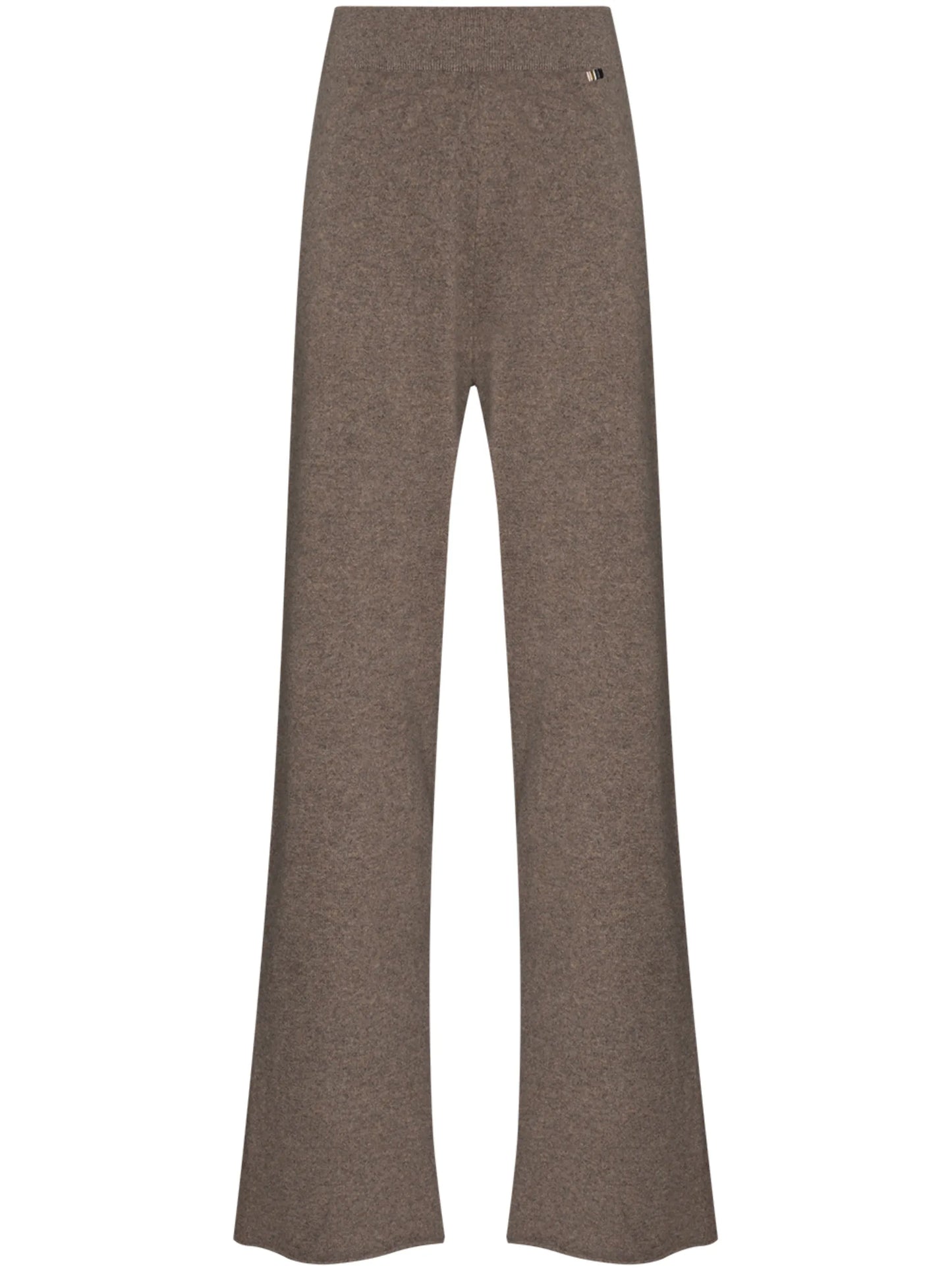 wide-leg knitted trousers
