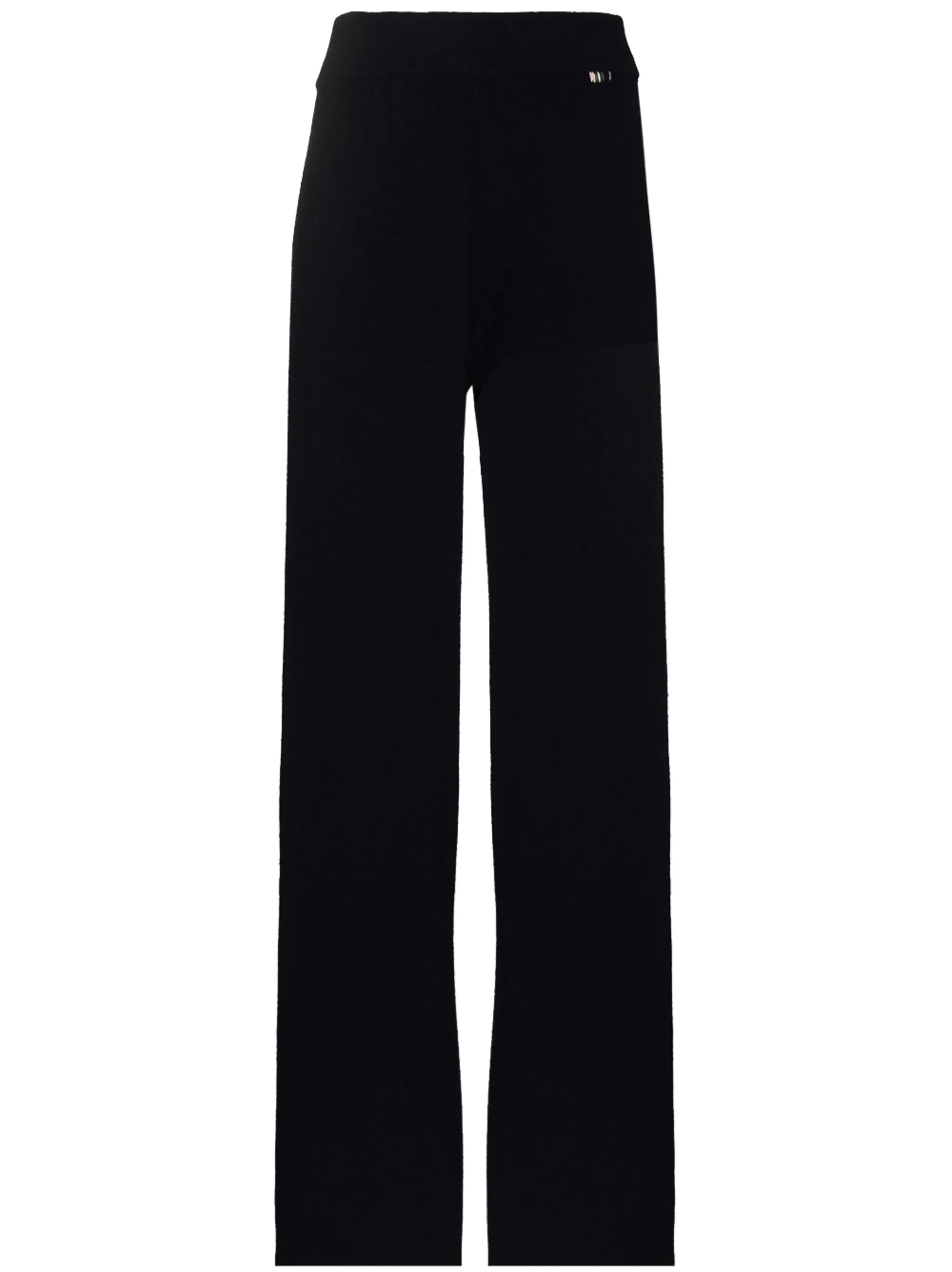 wide-leg knitted trousers