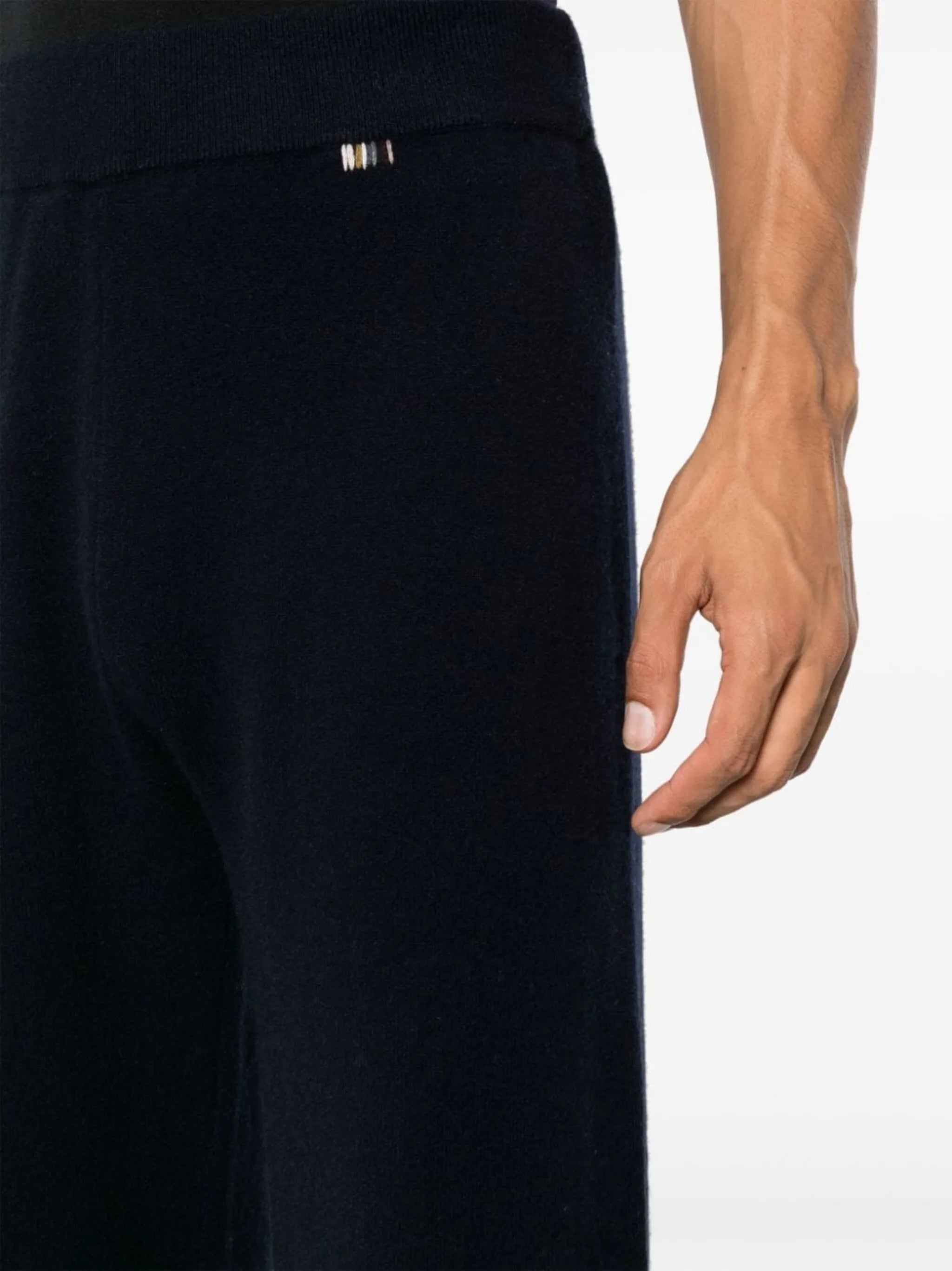 wide-leg knitted trousers
