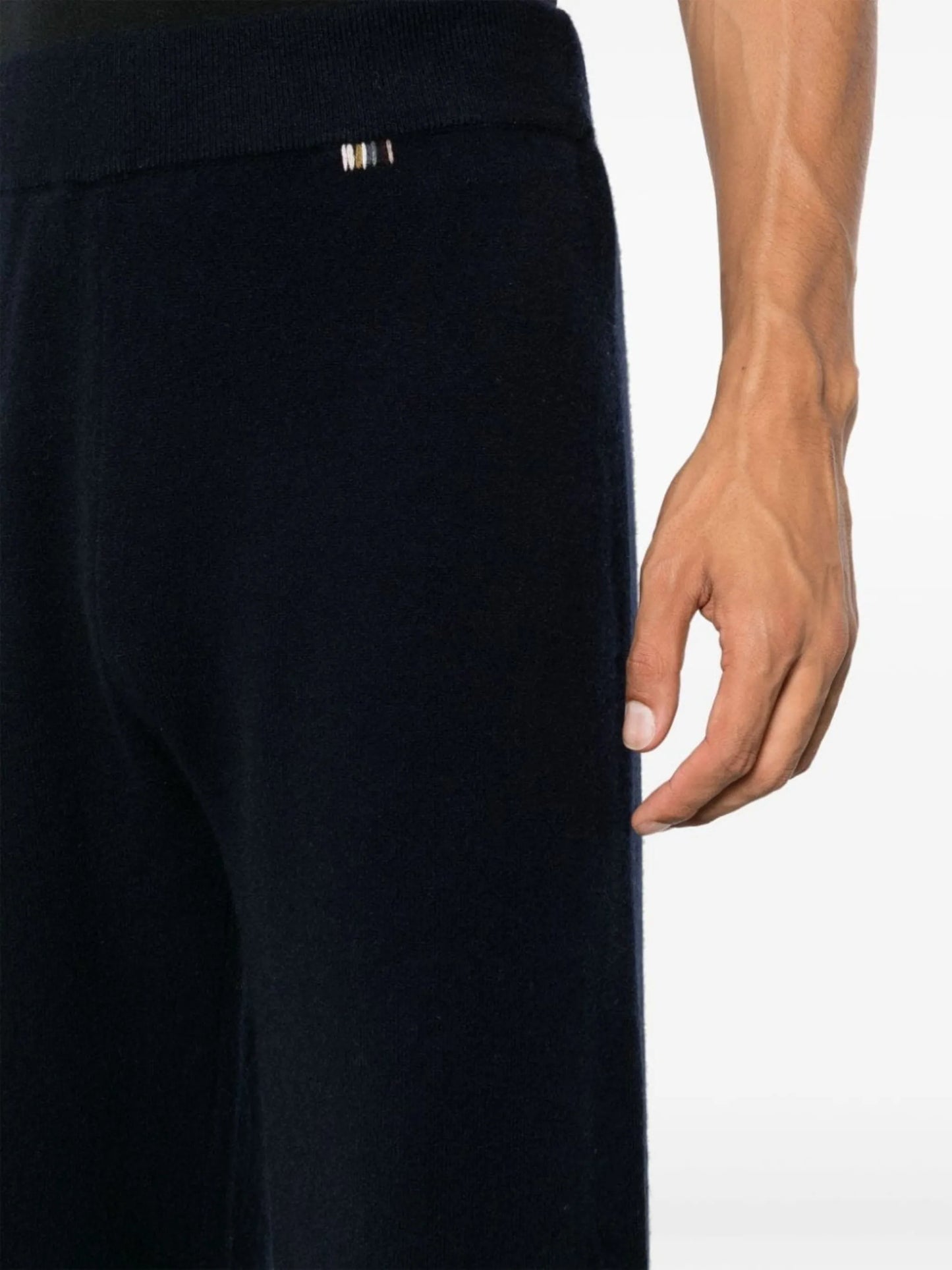 wide-leg knitted trousers