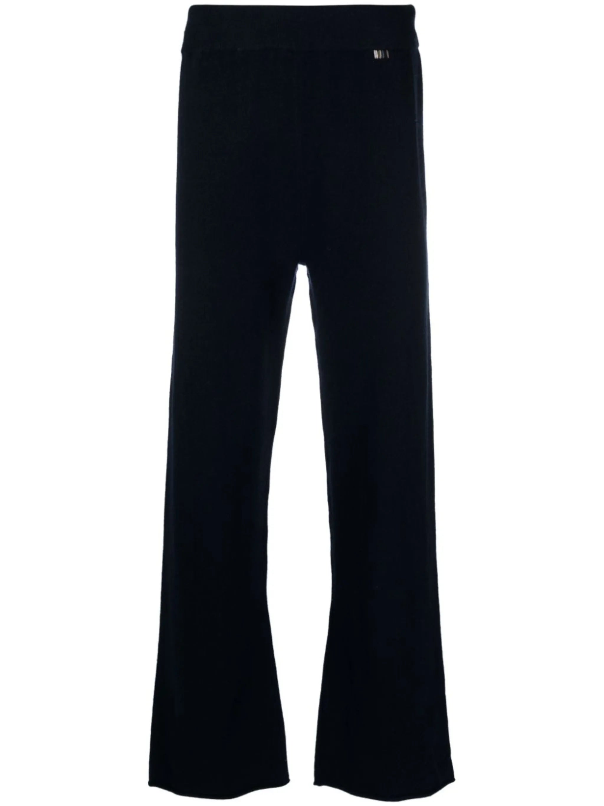 wide-leg knitted trousers