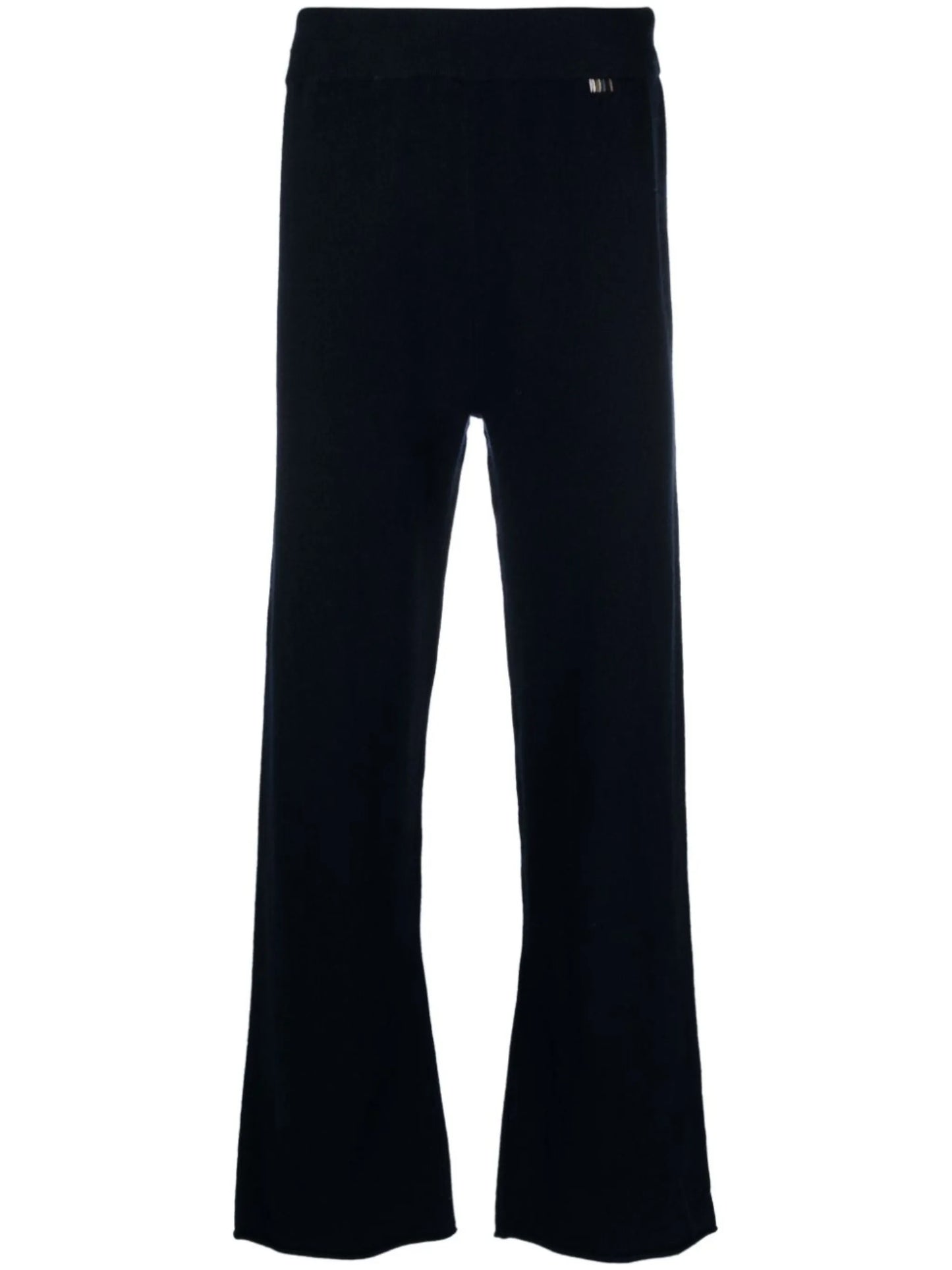 wide-leg knitted trousers