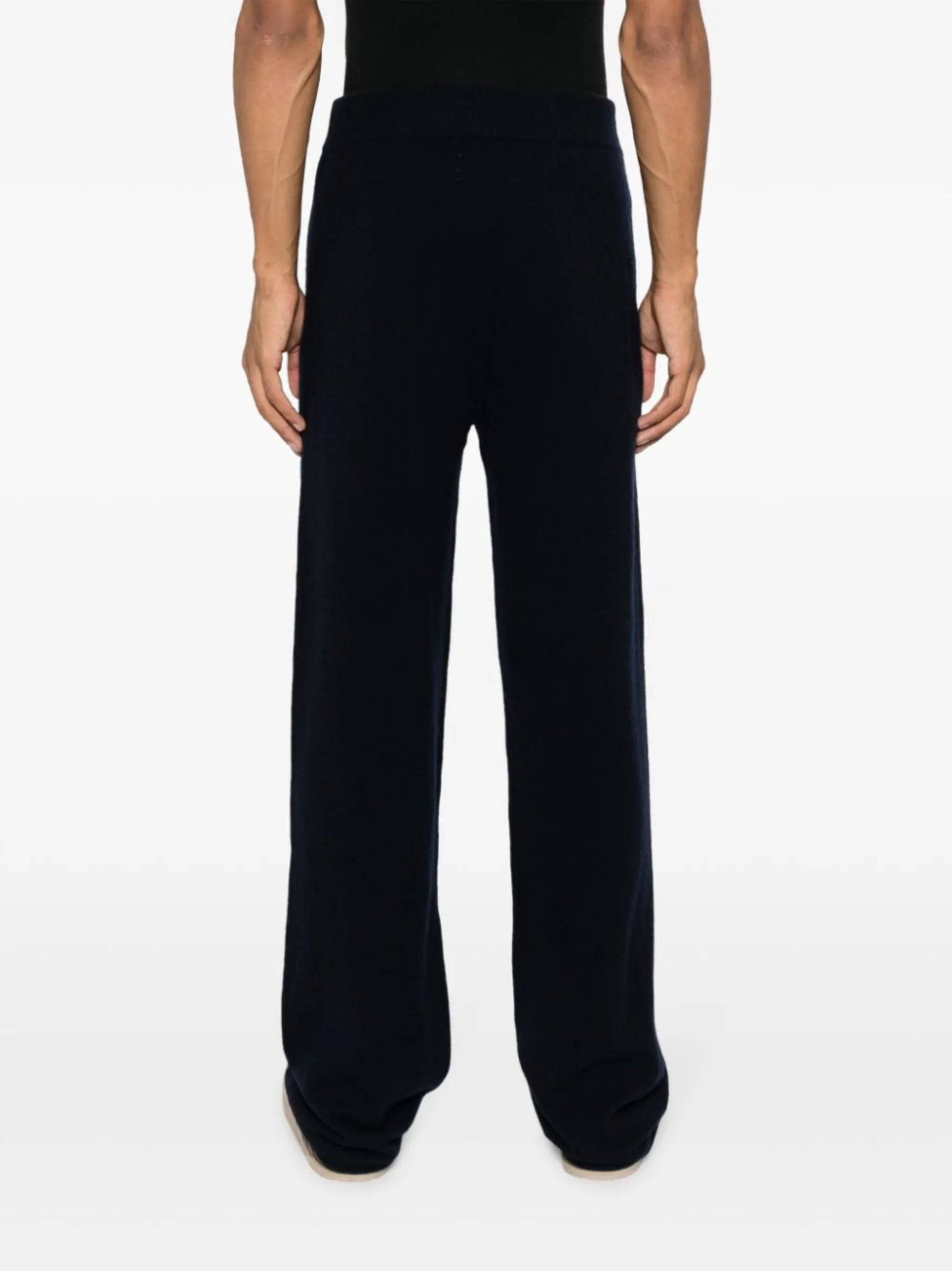 wide-leg knitted trousers