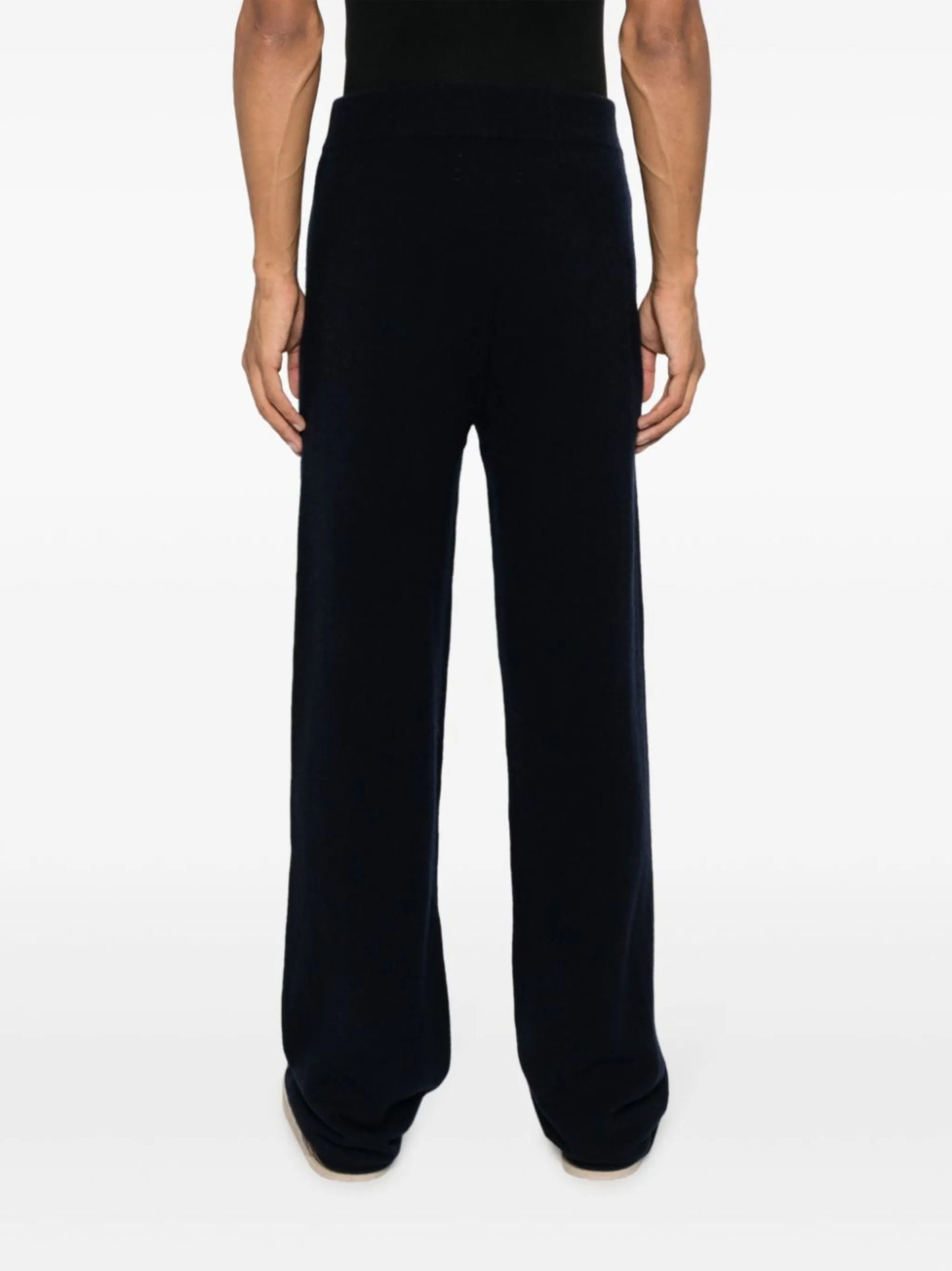 wide-leg knitted trousers