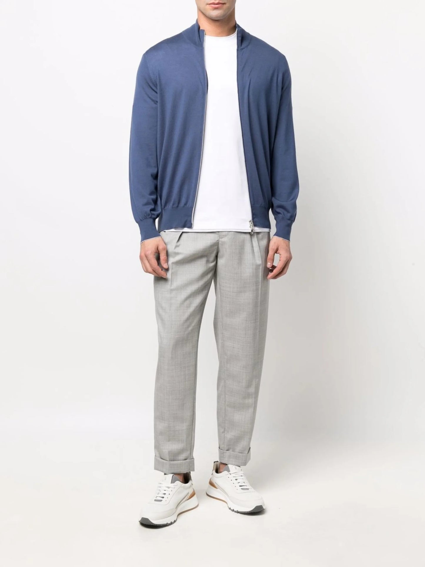 layered-trim cotton T-Shirt