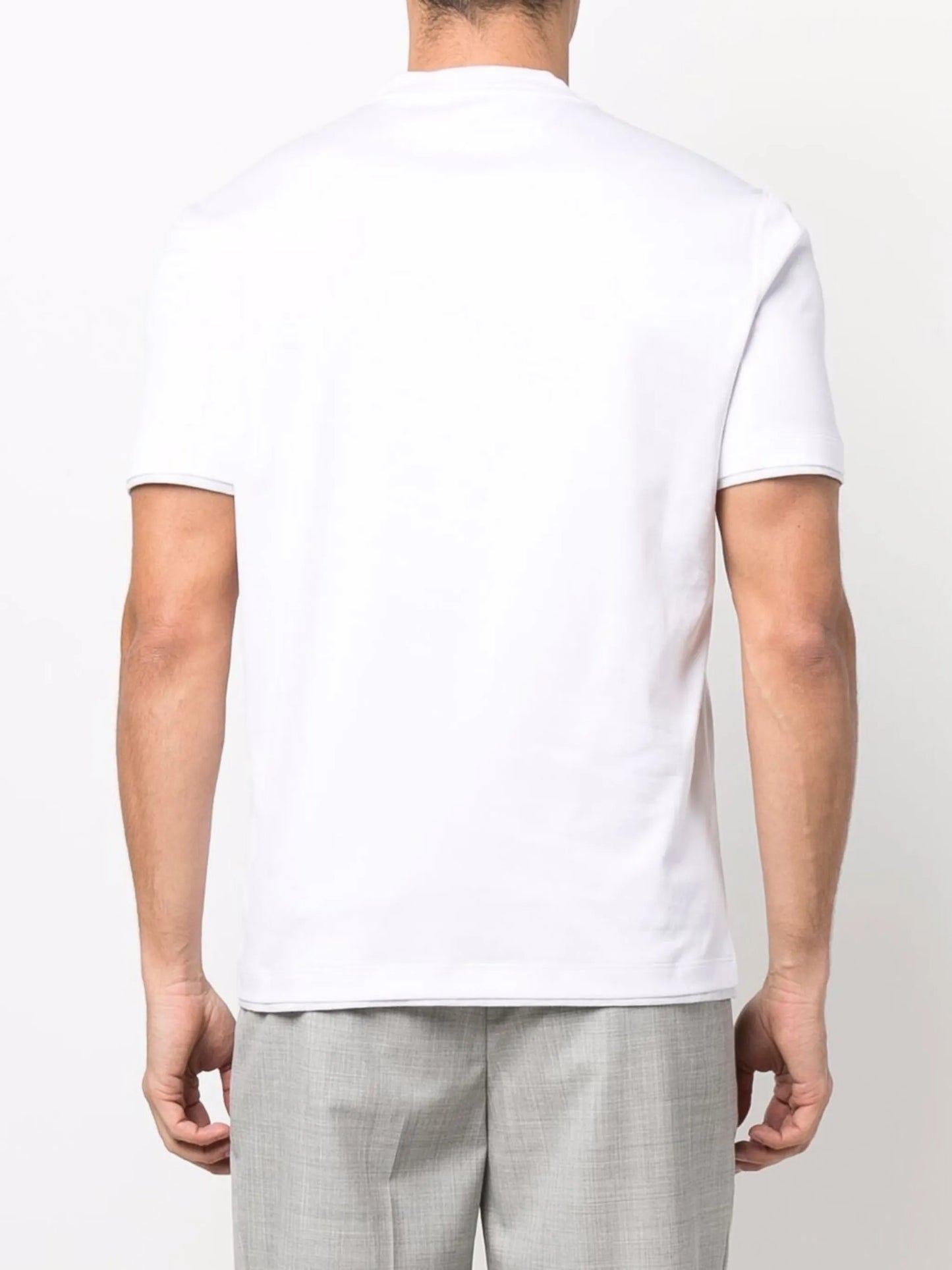 layered-trim cotton T-Shirt