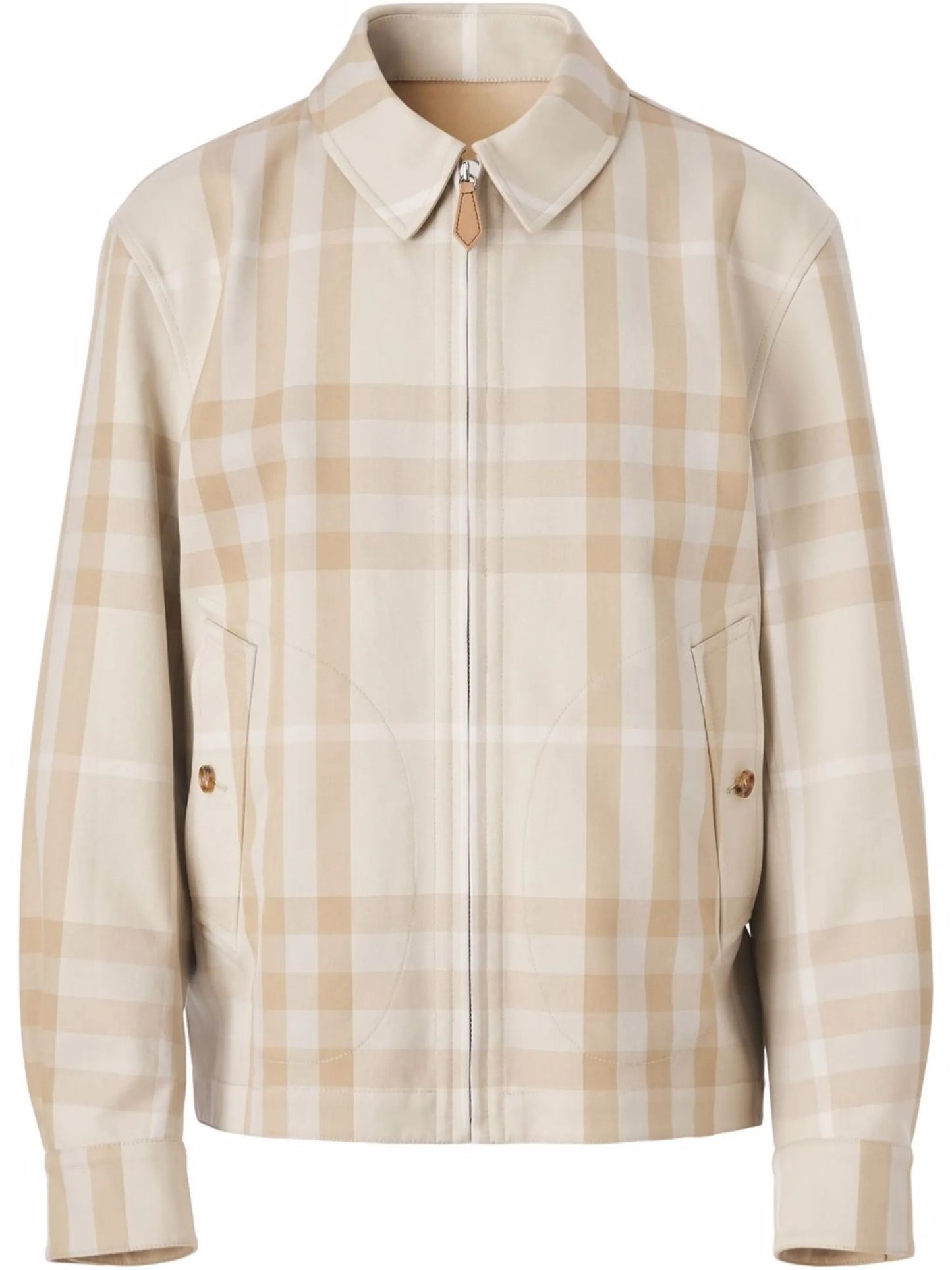 reversible checked Harrington jacket