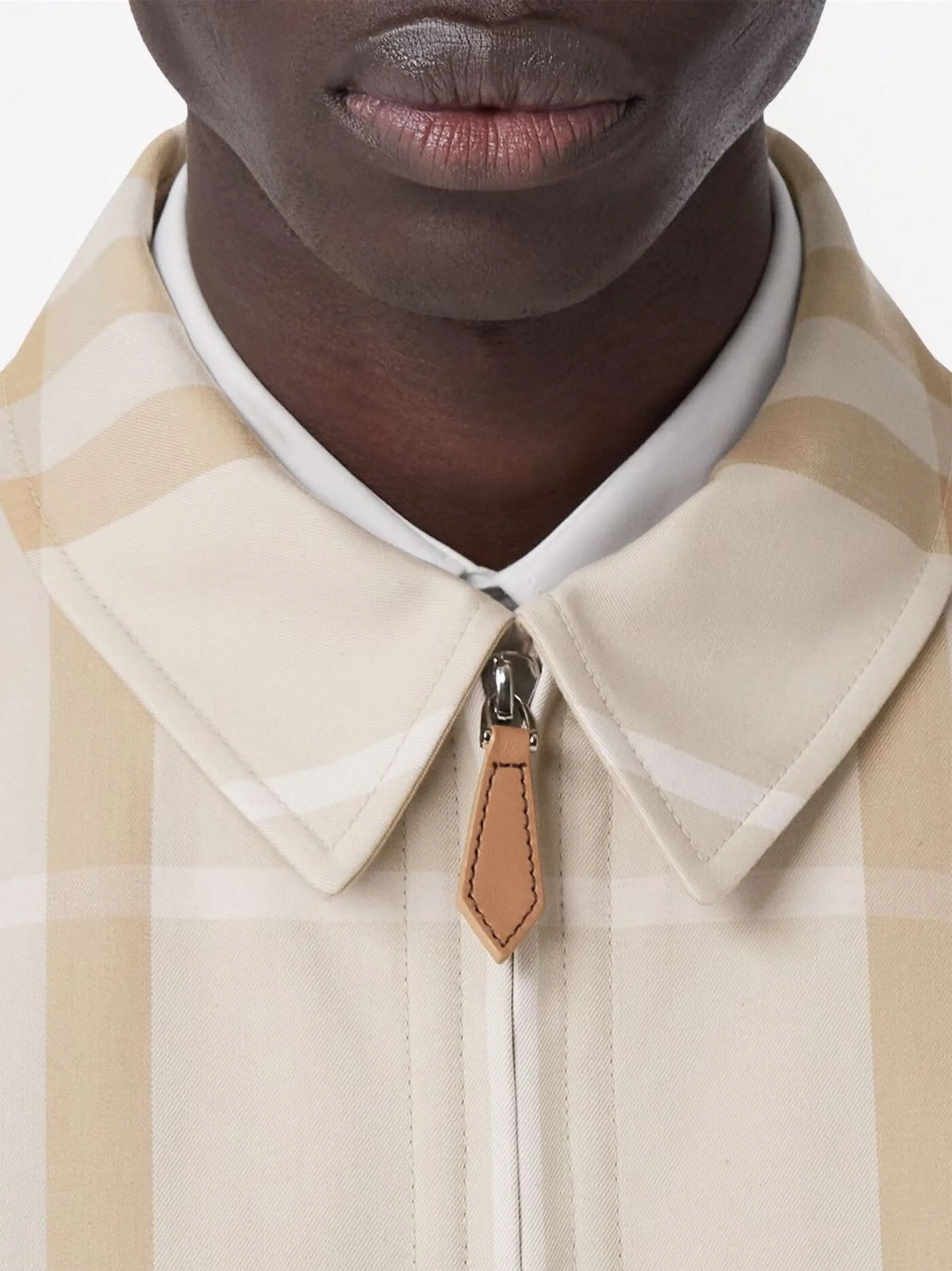 reversible checked Harrington jacket