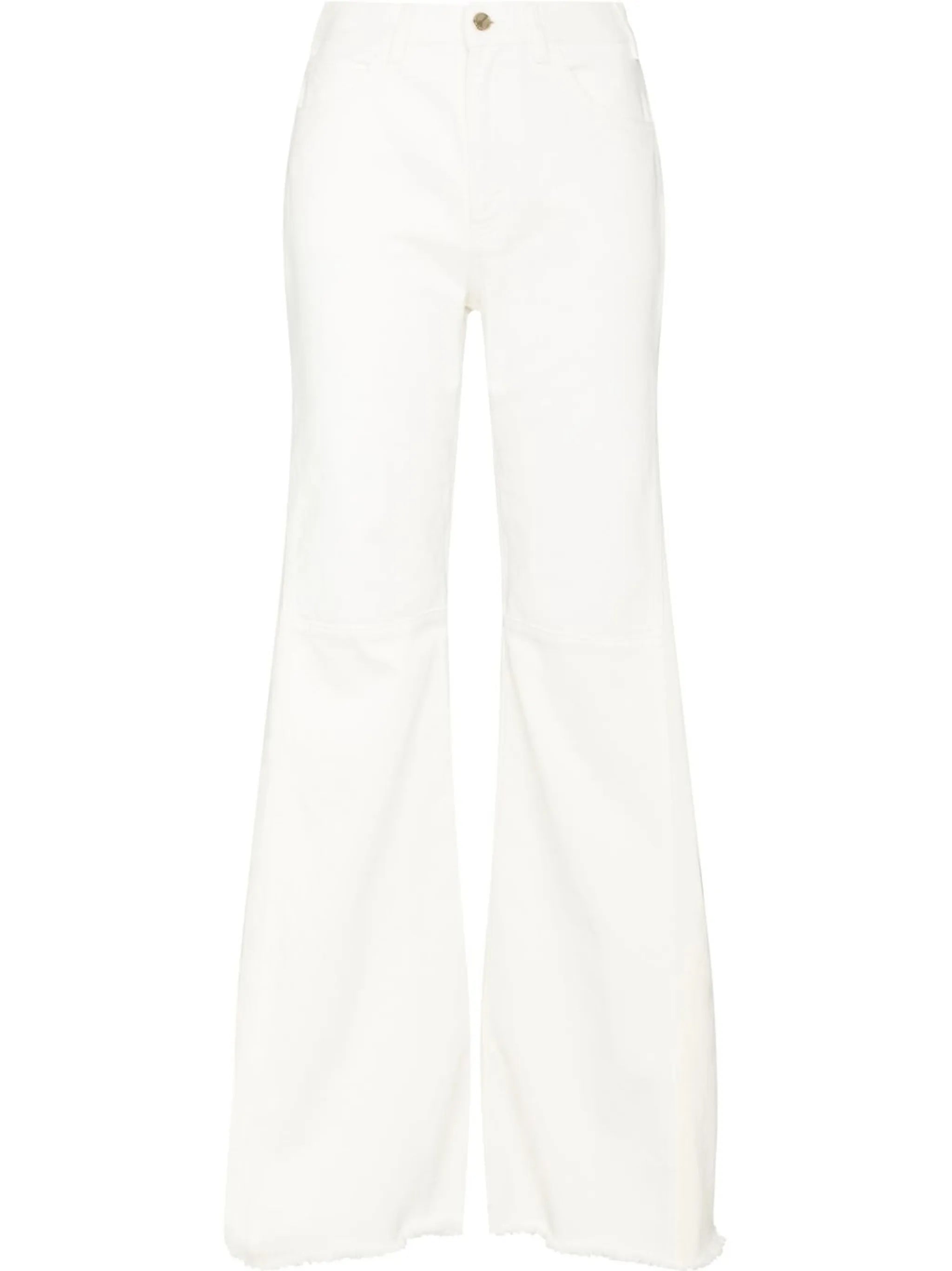 high-rise flared jeans