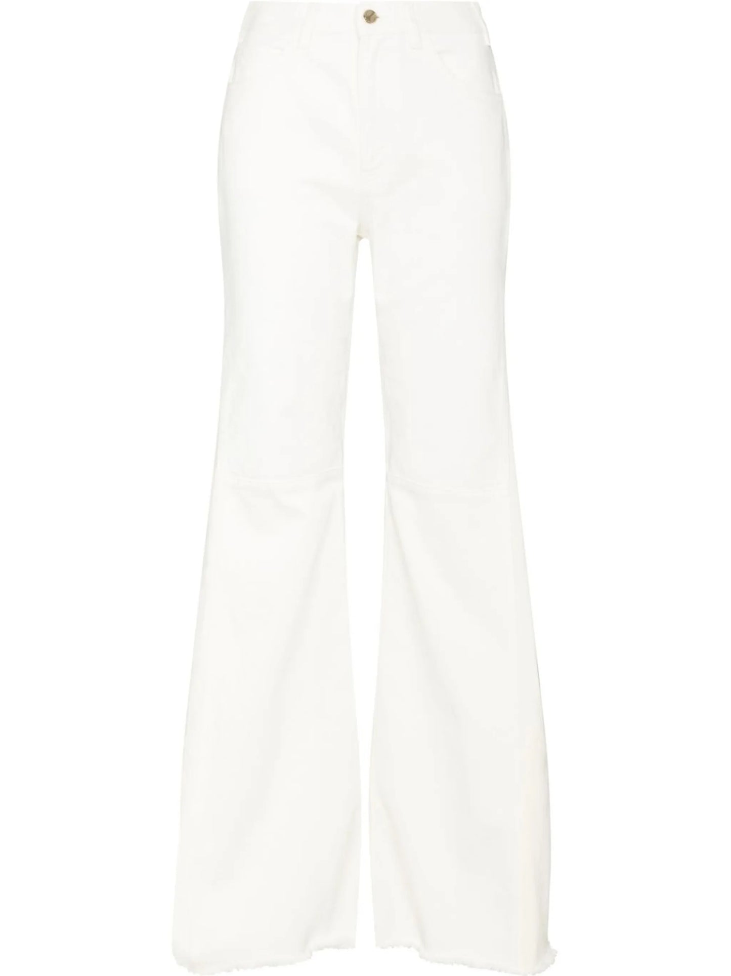 high-rise flared jeans