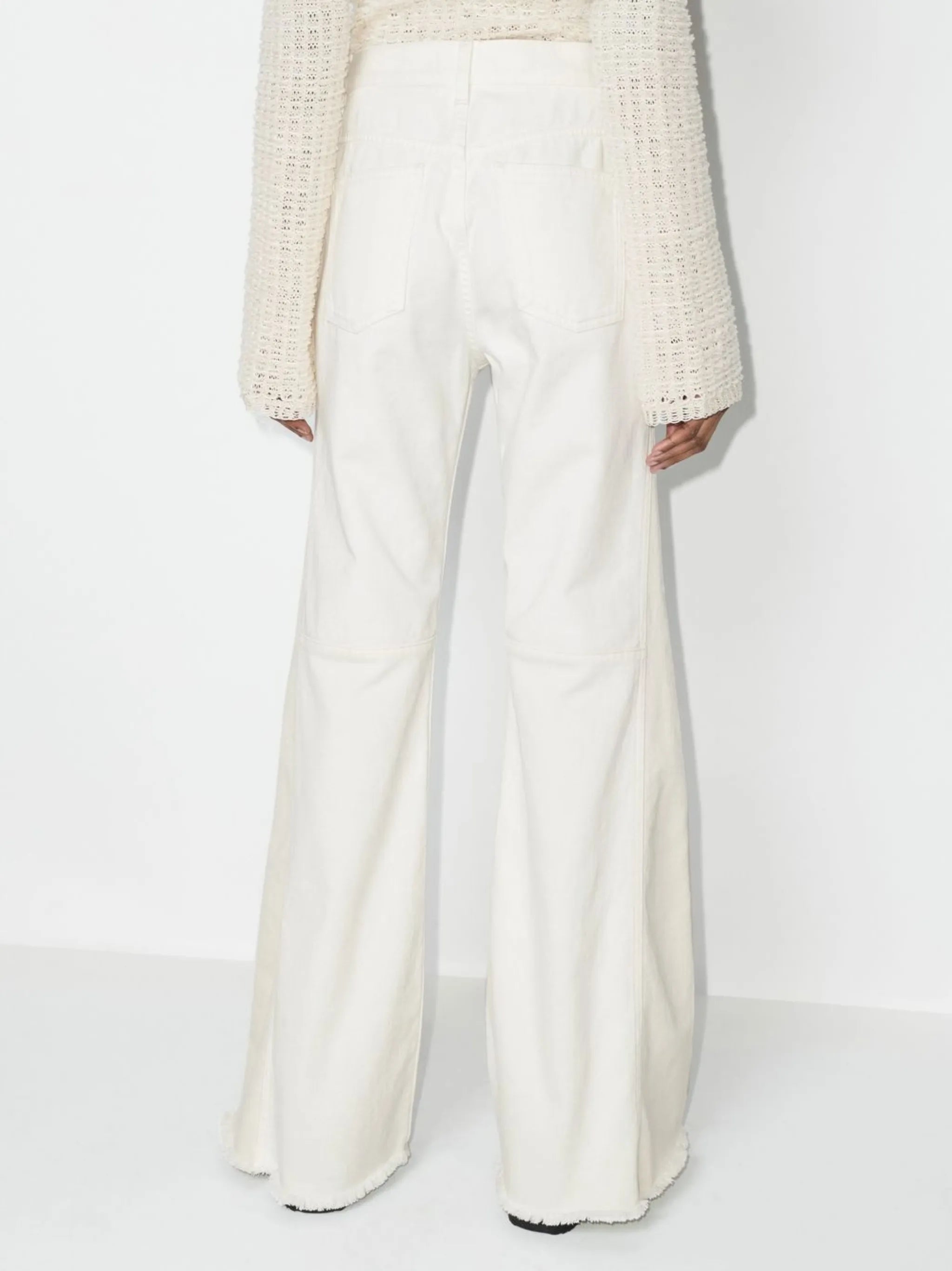 high-rise flared jeans