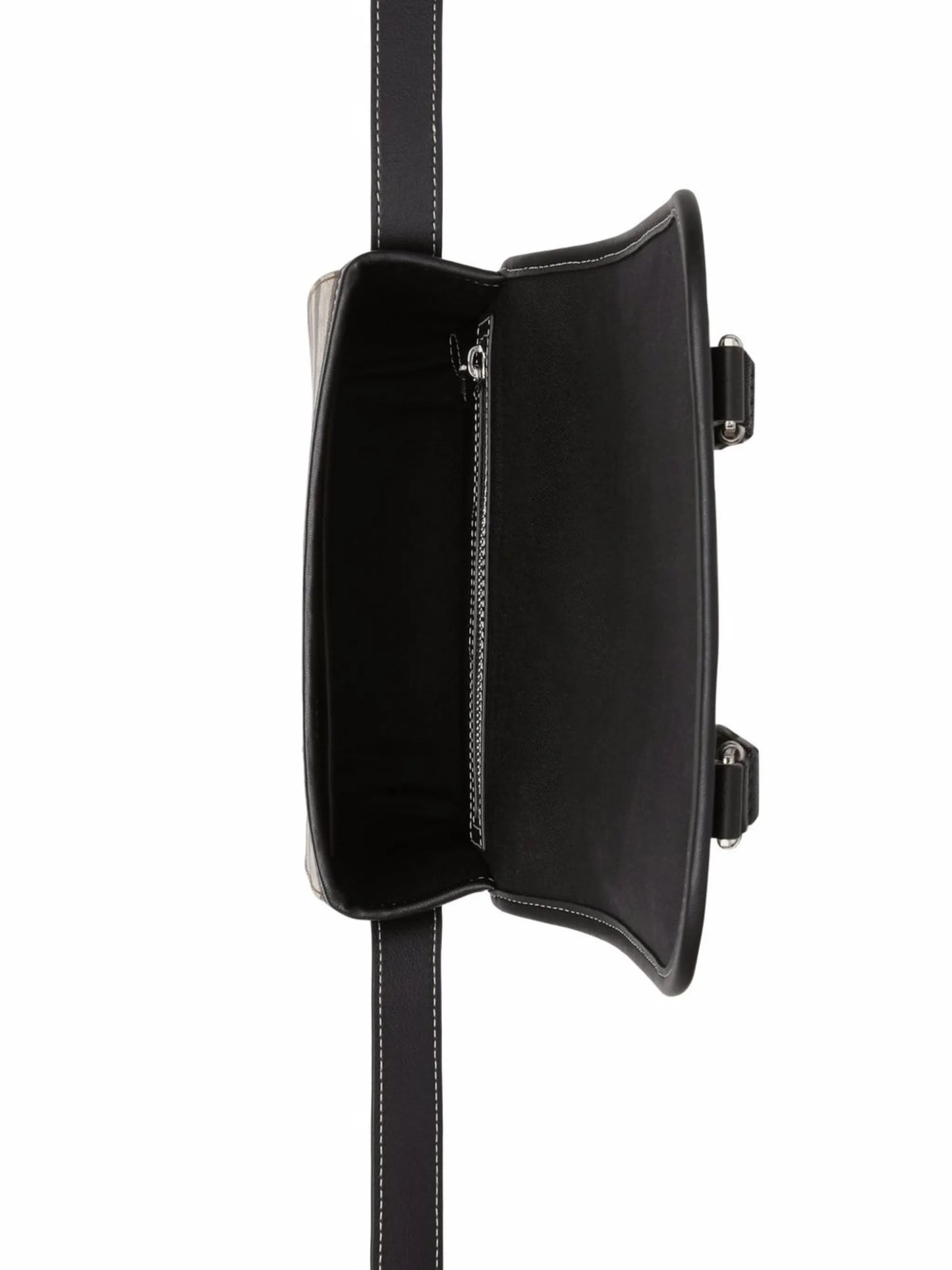 check-print messenger bag