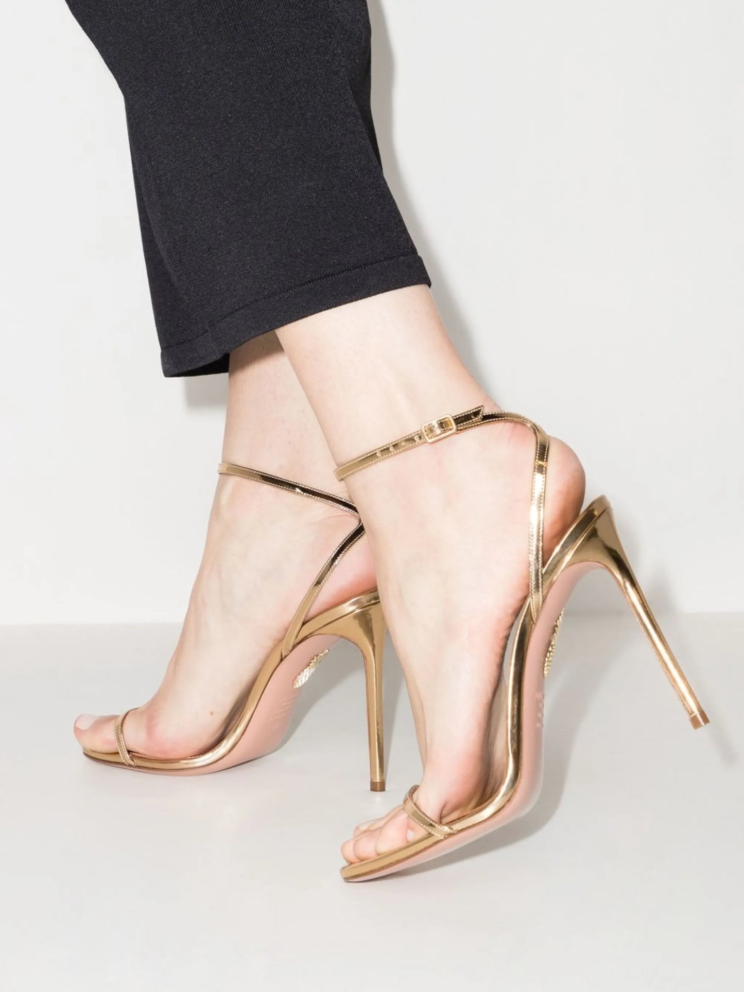 Olie 105mm metallic sandals