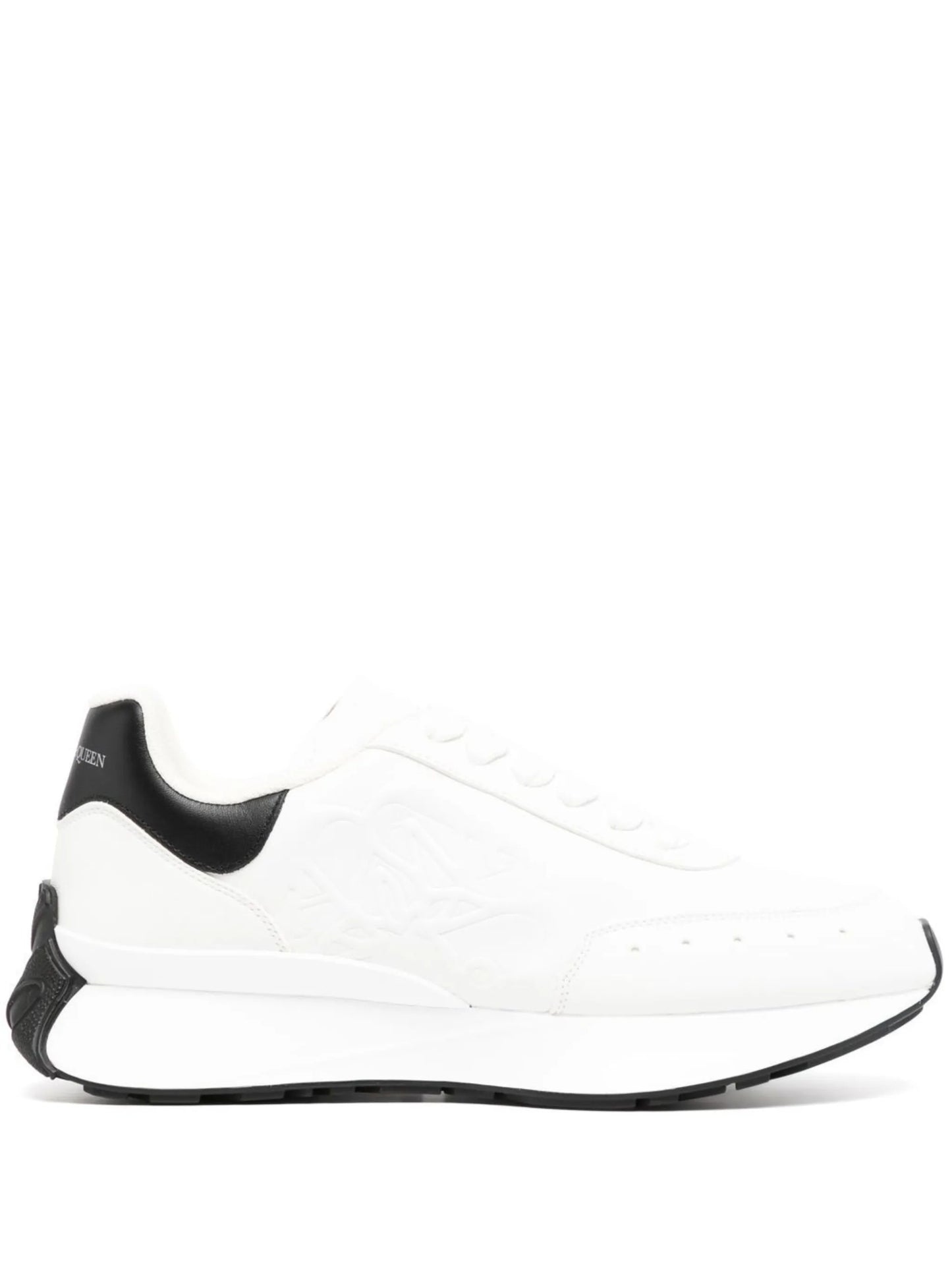 logo-embossed low-top sneakers