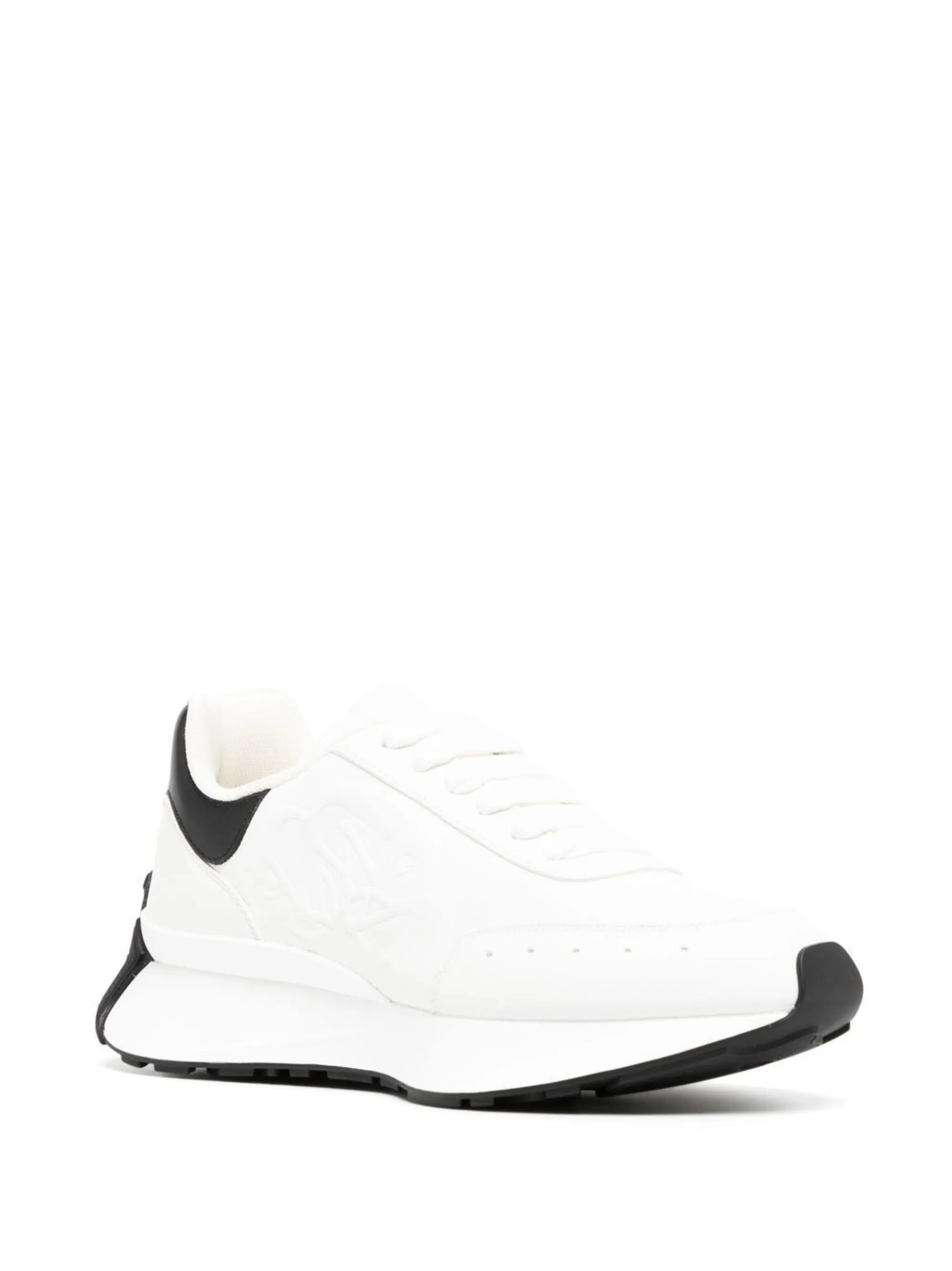 logo-embossed low-top sneakers