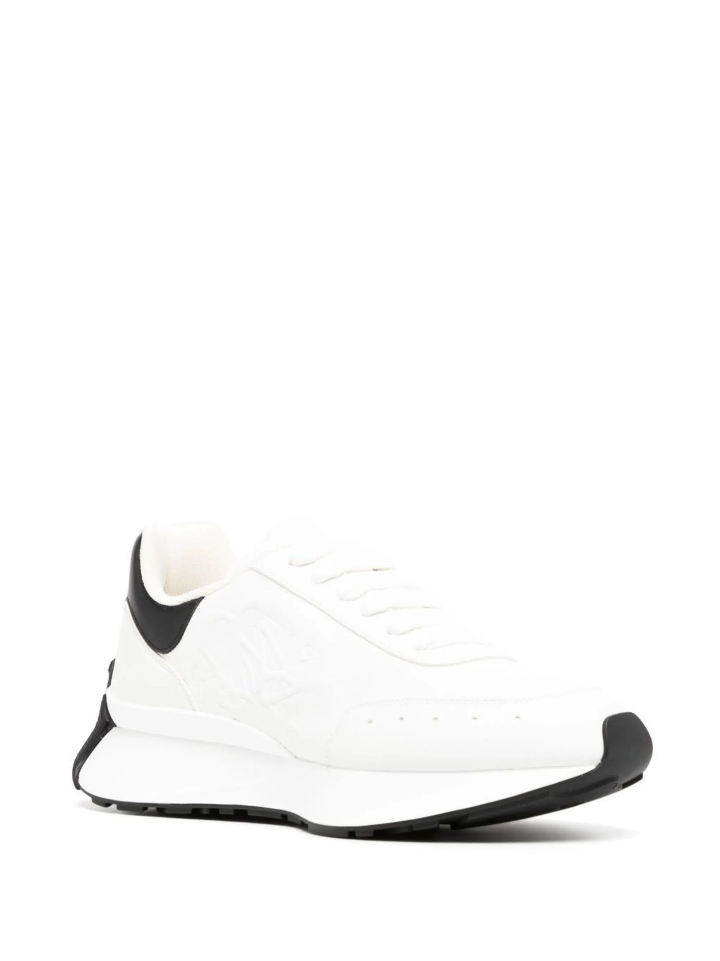 logo-embossed low-top sneakers
