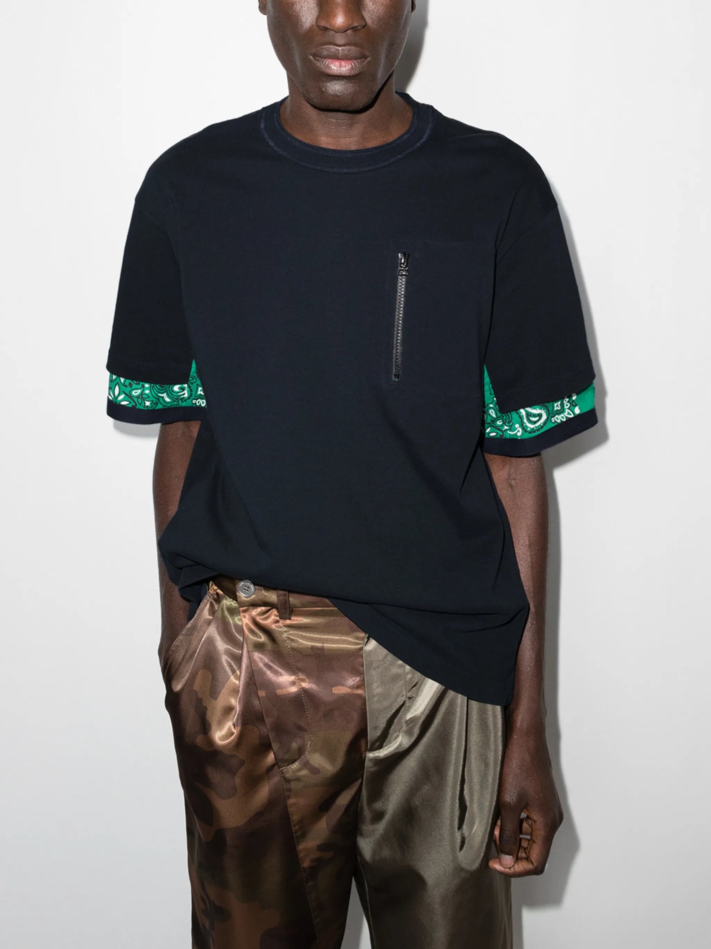 bandana-print cotton T-shirt