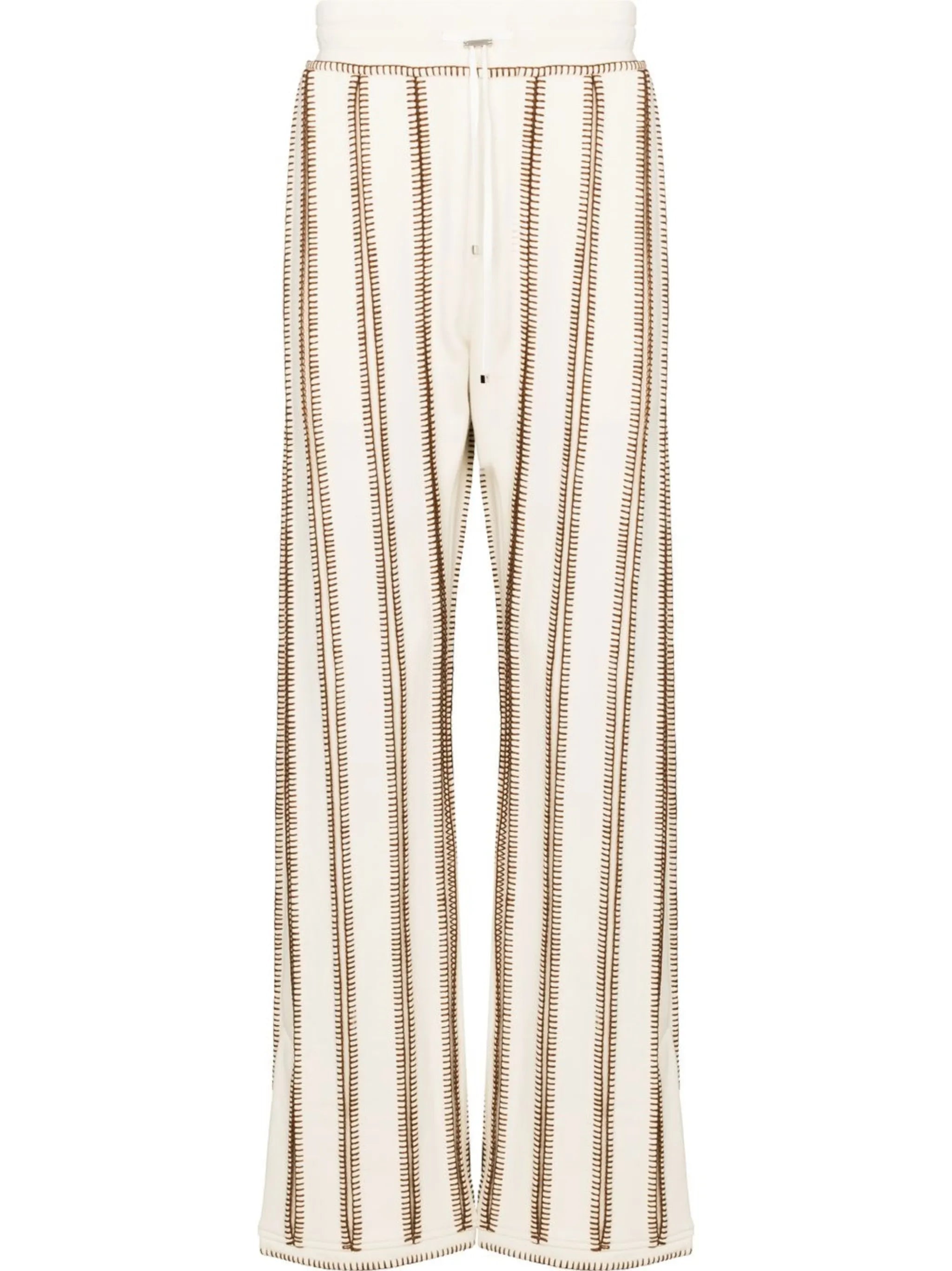 flared striped track pants